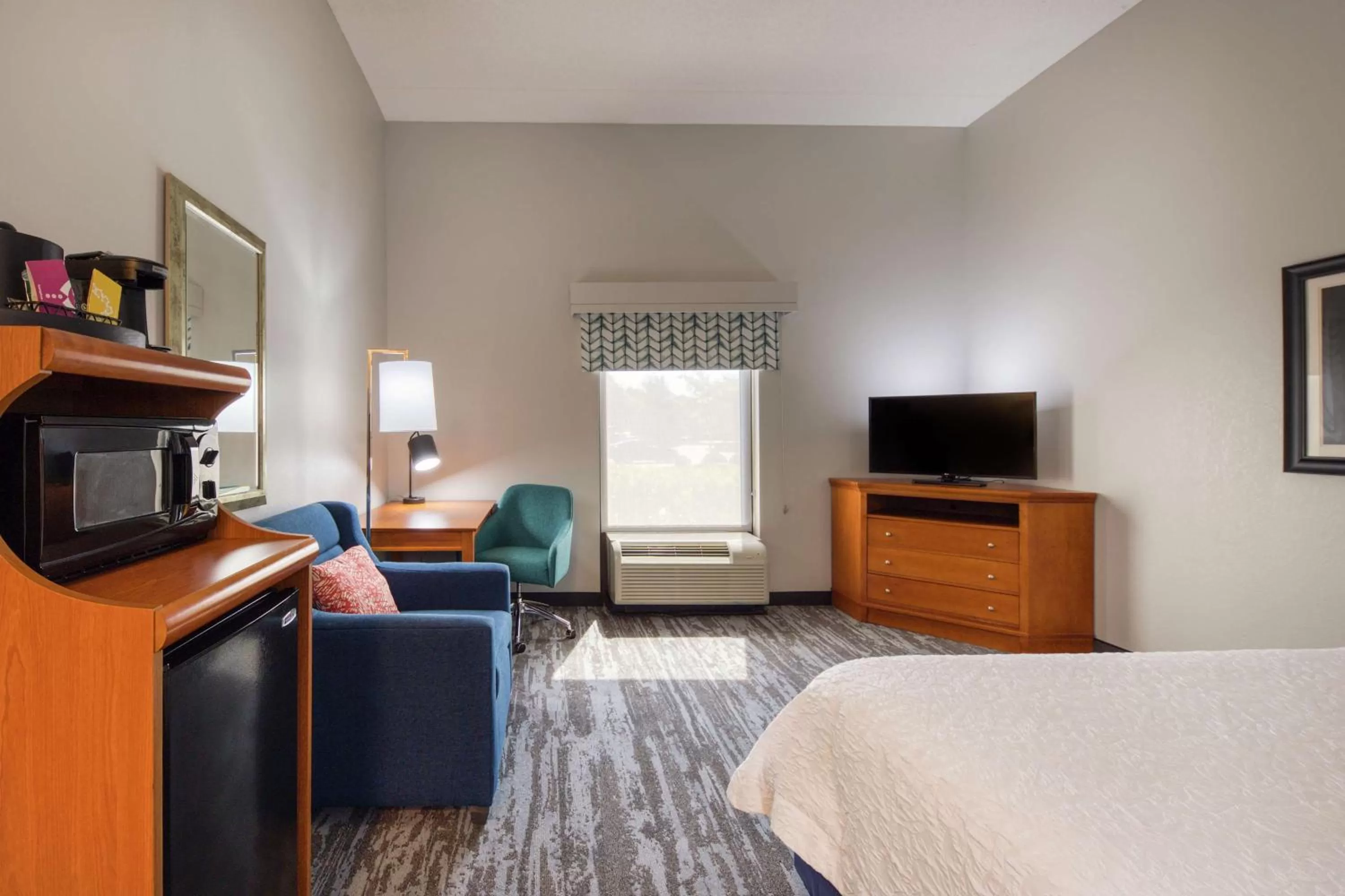 King Room with Microwave and Refrigerator - Non-Smoking in Hampton Inn Wilmington University Area
