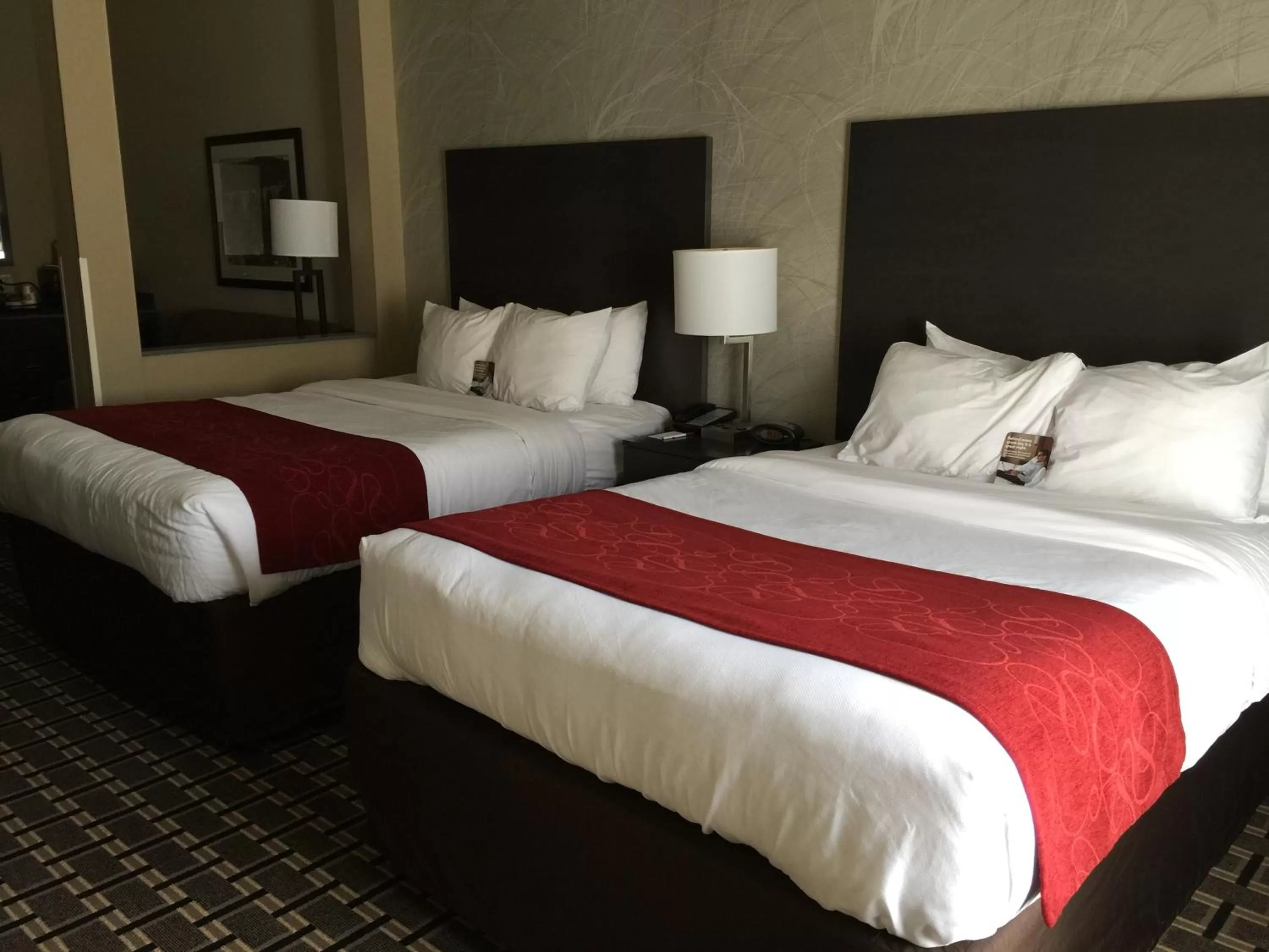 Queen Suite with Two Queen Beds with Sofa Bed in Comfort Suites Uniontown