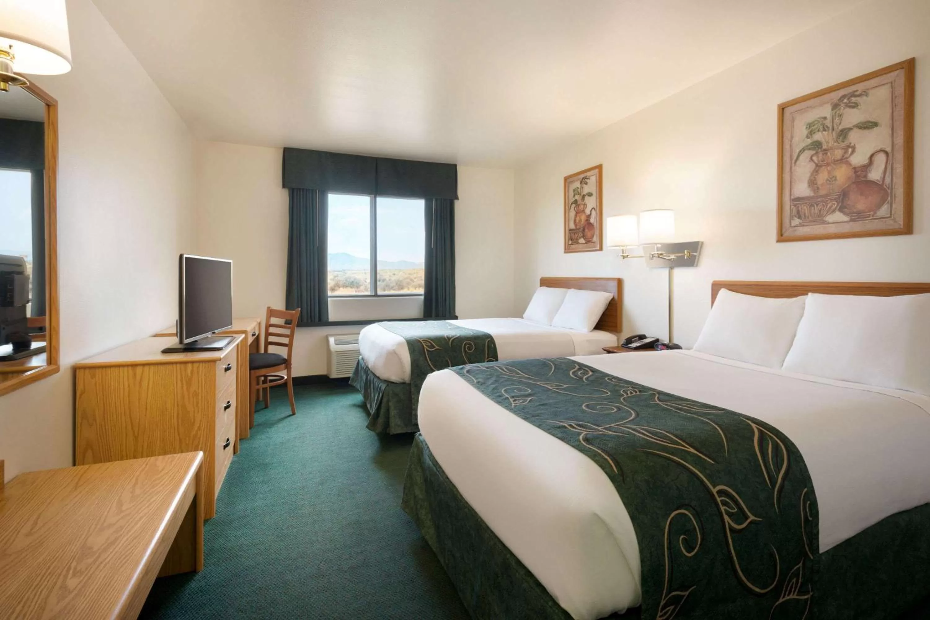 Double Room with Two Double Beds - Non-Smoking in Travelodge by Wyndham Milford