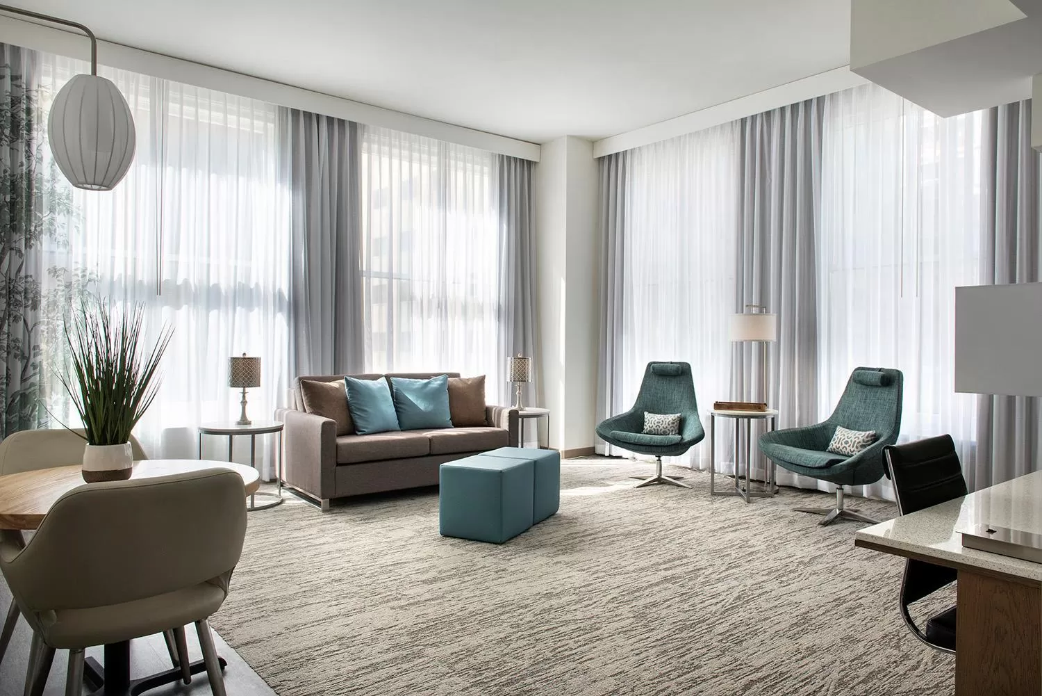 One-Bedroom Suite with Sunset View in EVEN Hotel Pittsburgh Downtown by IHG