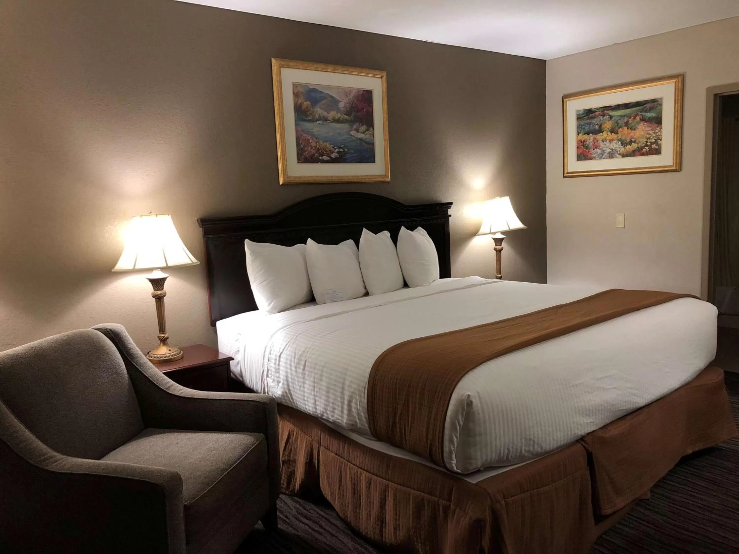 King Room with Roll-In Shower - Disability Access in Best Western Gateway Adirondack Inn