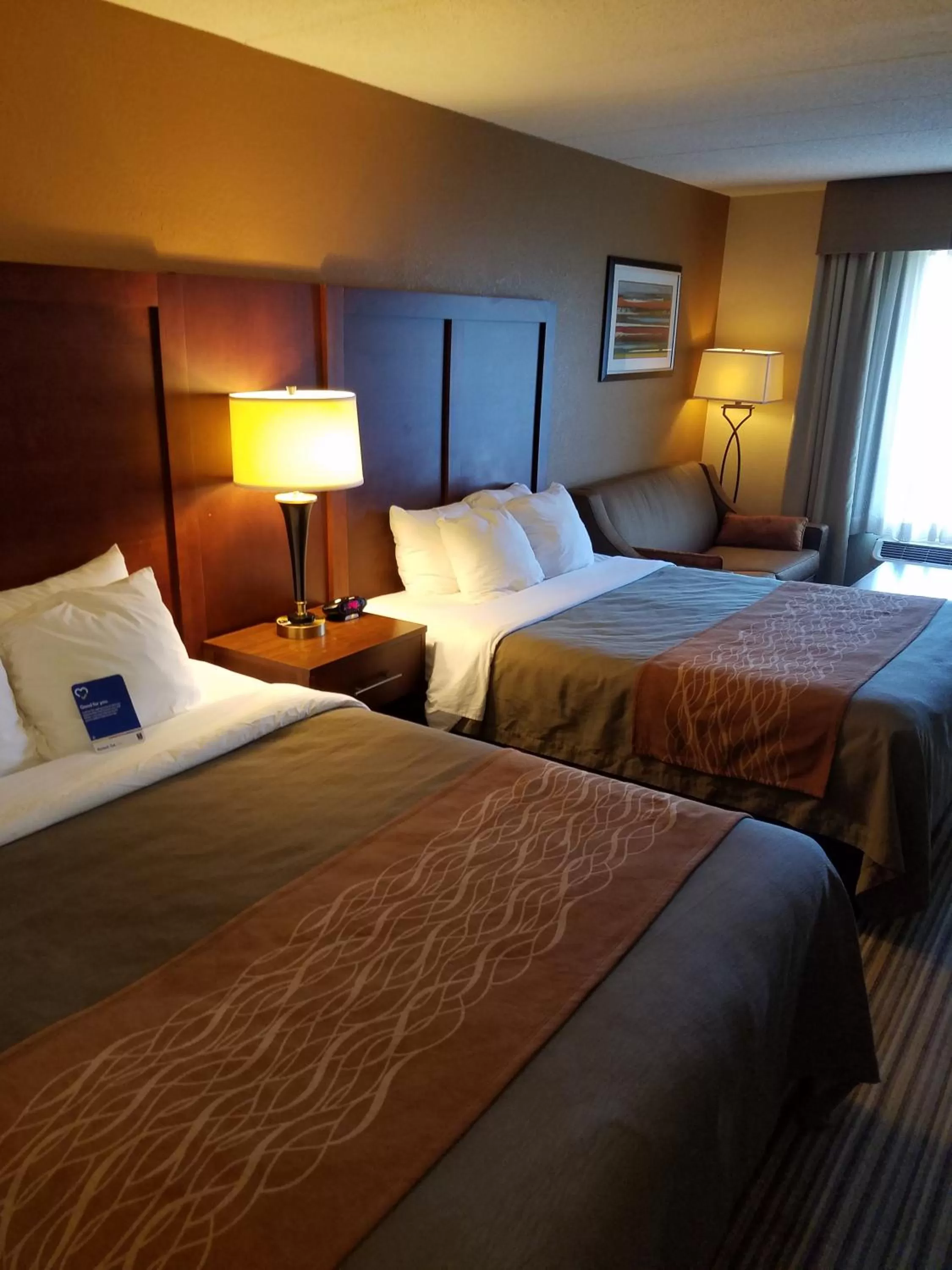 Standard Queen Room with Two Queen Beds with Sitting Area in Comfort Inn Hummelstown near the Park - Hershey