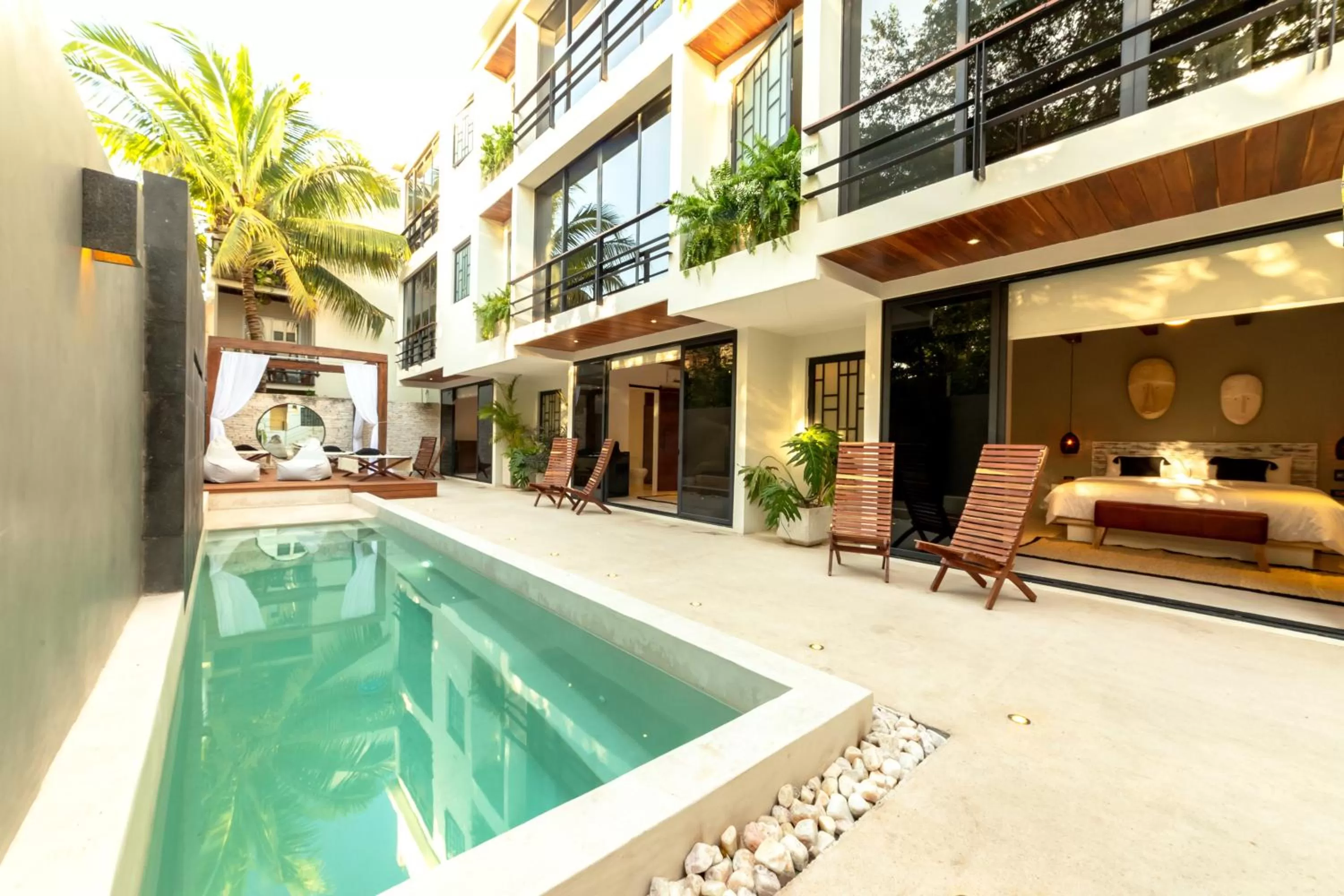 Pool view in BT Rooms Tulum