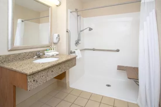 King Room with Wheelchair Accessible Roll In Shower in Holiday Inn Express Hotel & Suites Torrington, an IHG Hotel