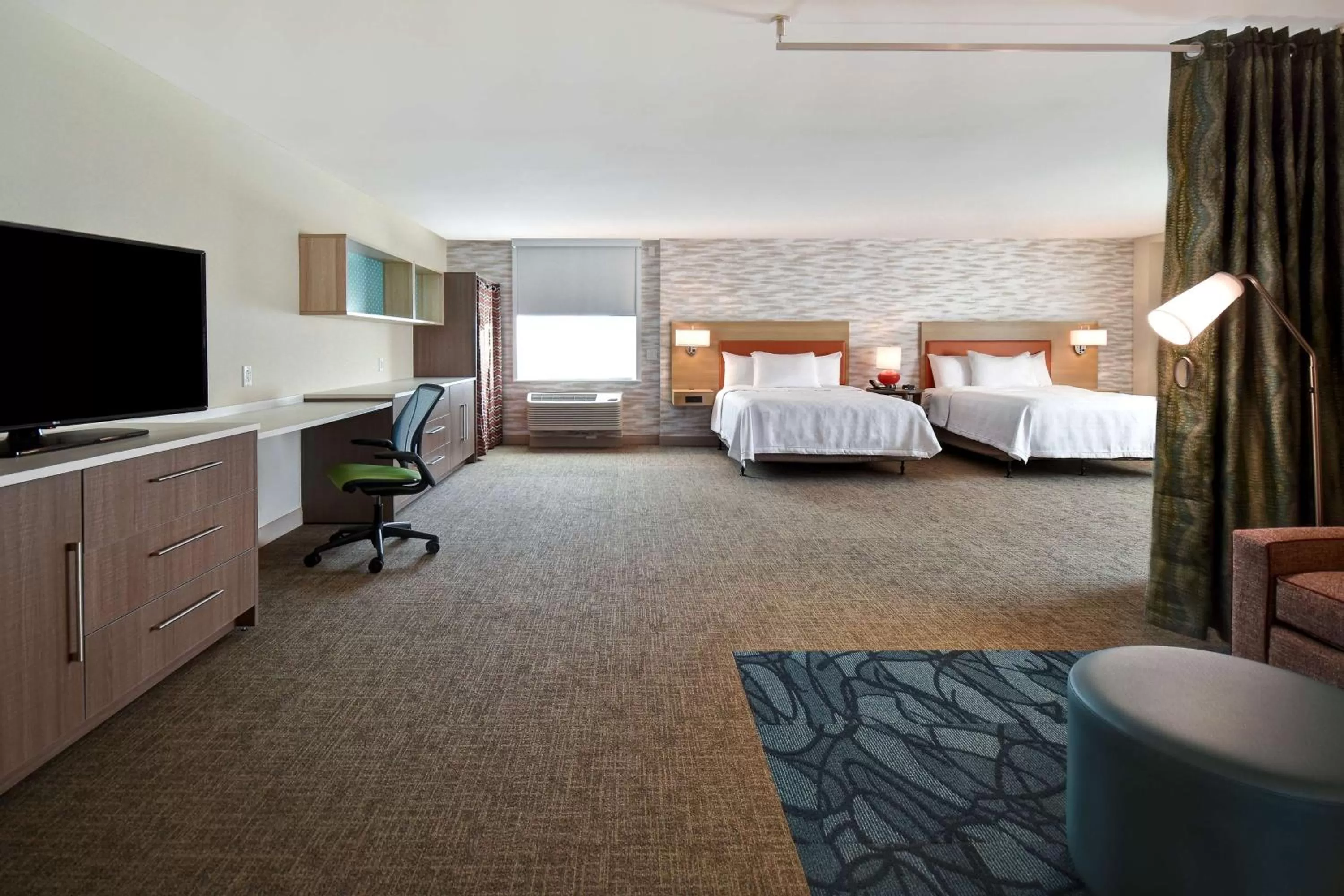Queen Studio with Two Queen Beds - Mobility and Hearing Access/Non-Smoking in Home2 Suites By Hilton Boston South Bay