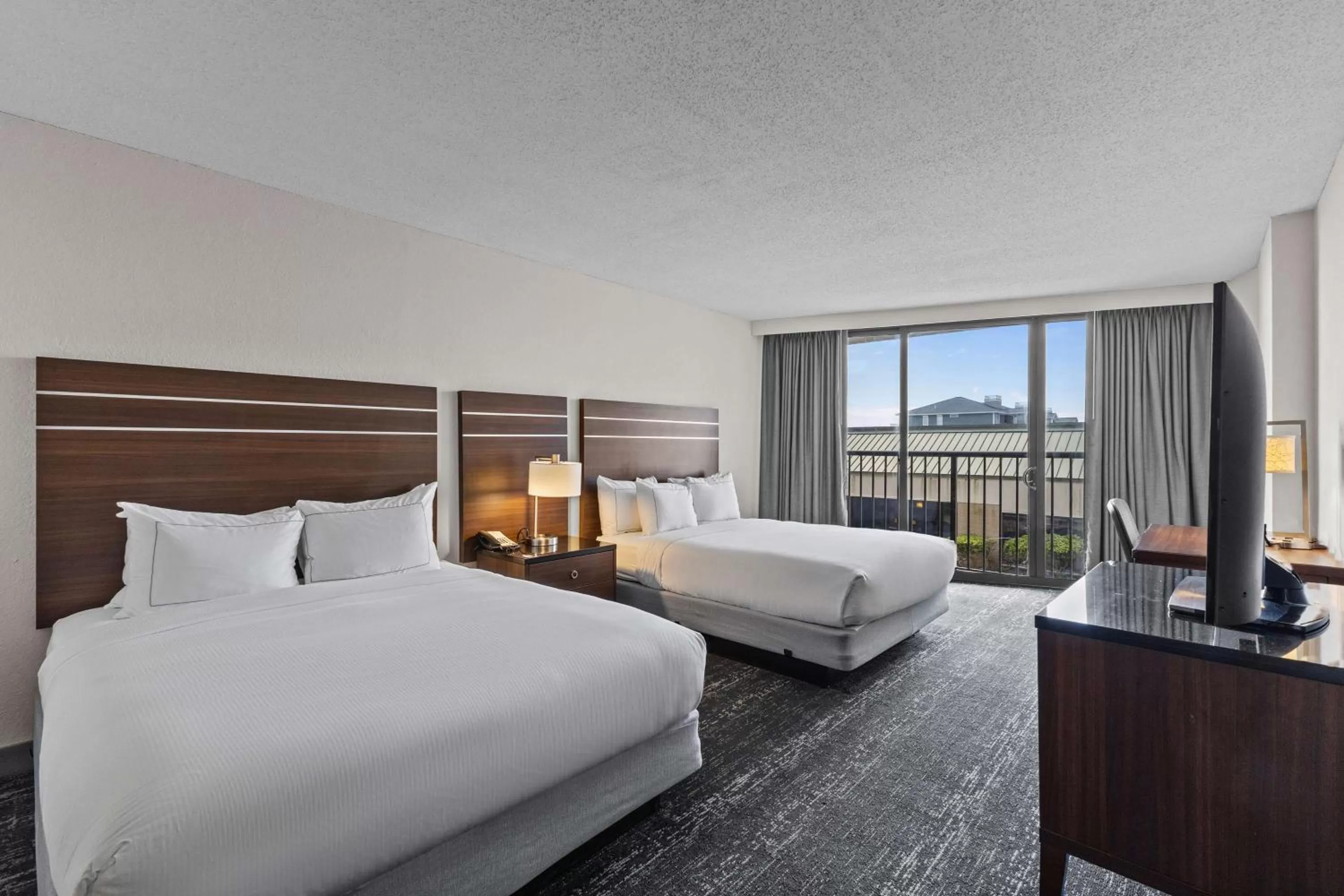 Queen Room with Two Queen Beds with Balcony - Non-Smoking in DoubleTree by Hilton Atlantic Beach Oceanfront