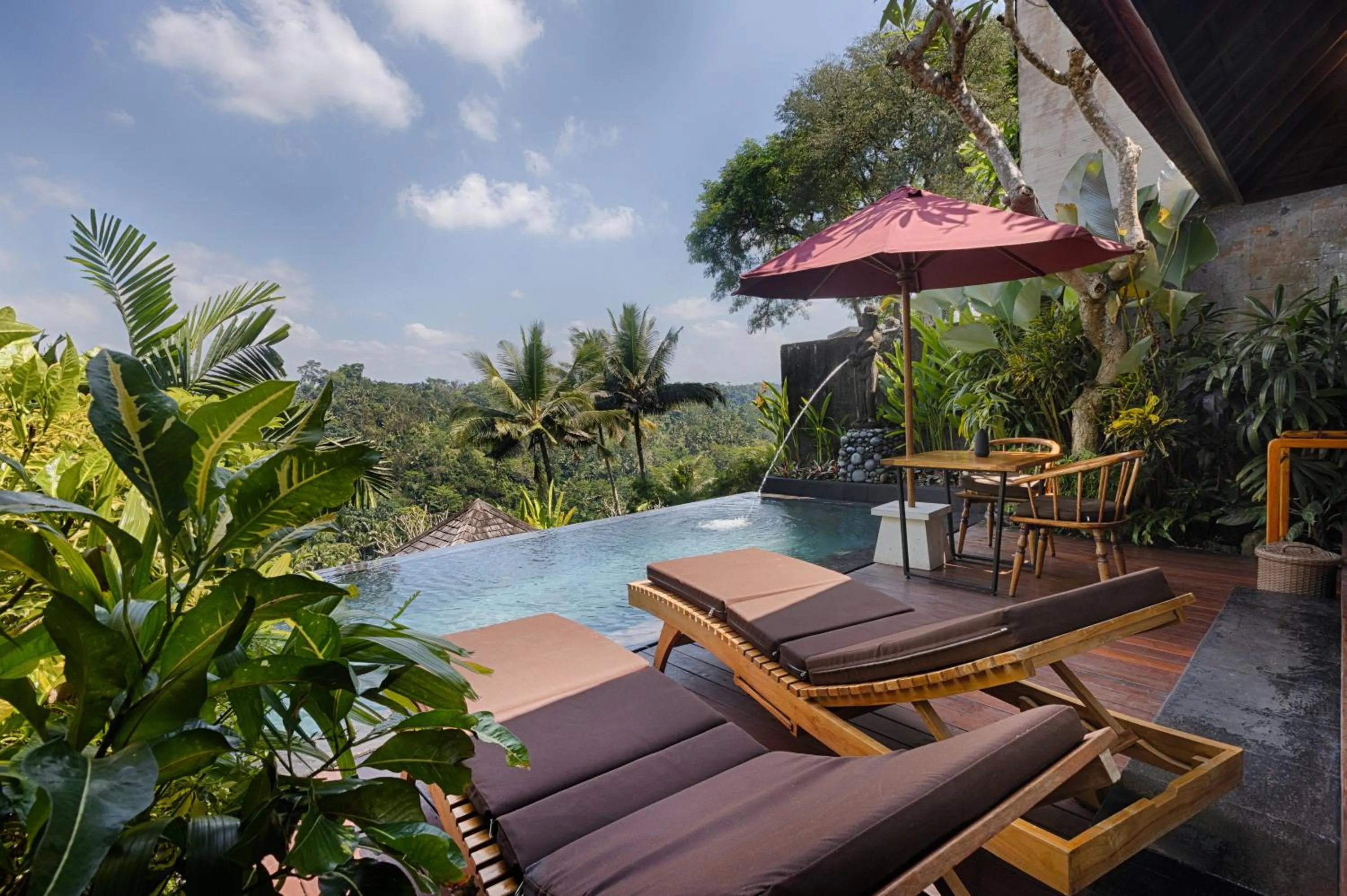 Deluxe Pool Villa with Valley View in Black Penny Villas Ubud