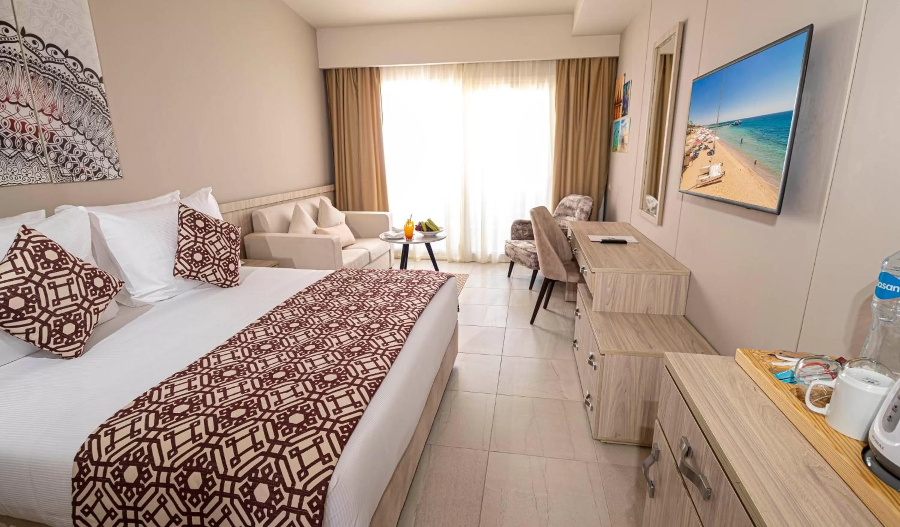 Superior Double or Twin Room with Pool View in Amarina Abu Soma Resort & Aquapark