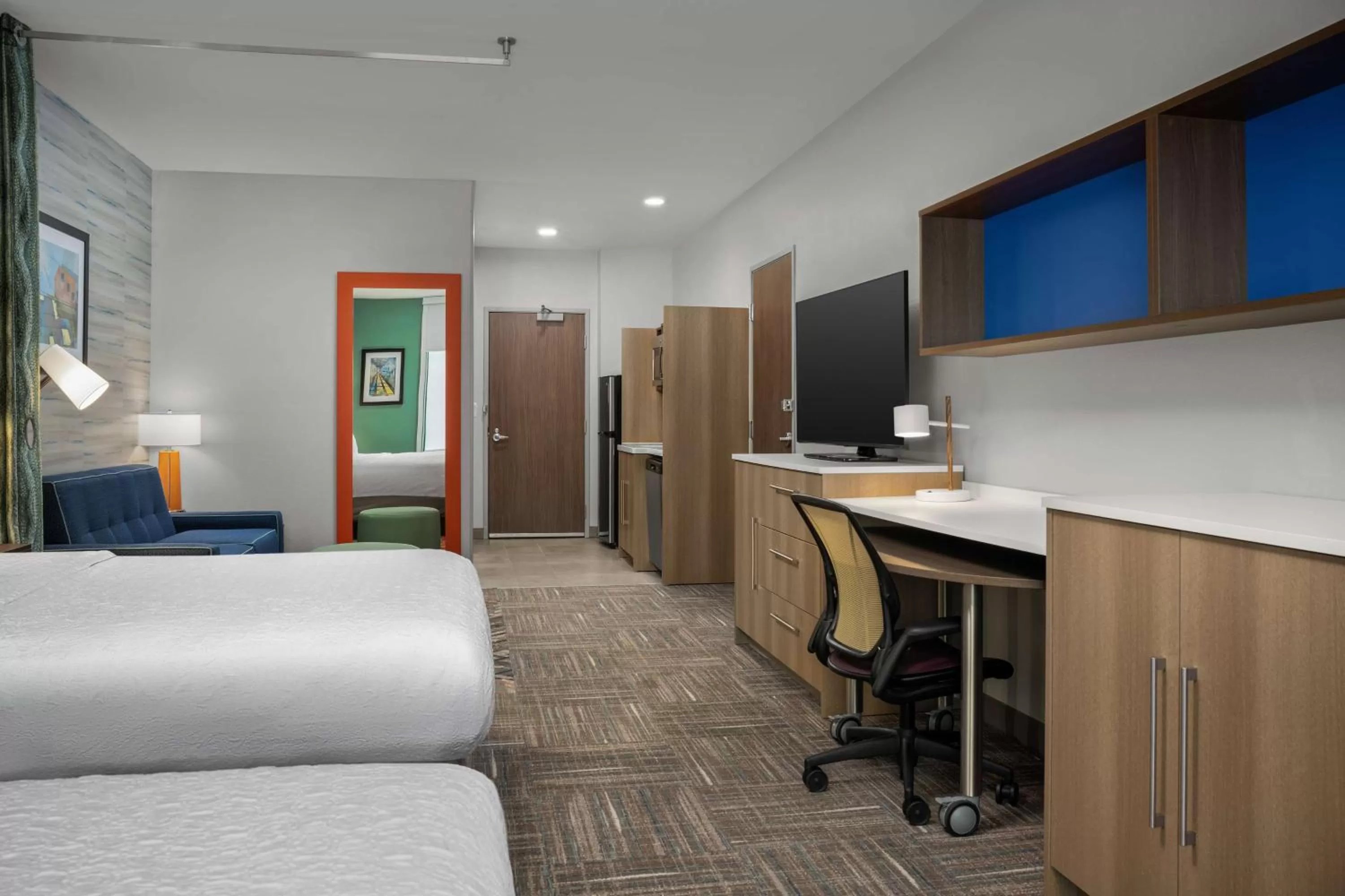 Studio Suite with Two Queen Beds in Home2 Suites By Hilton Cullman