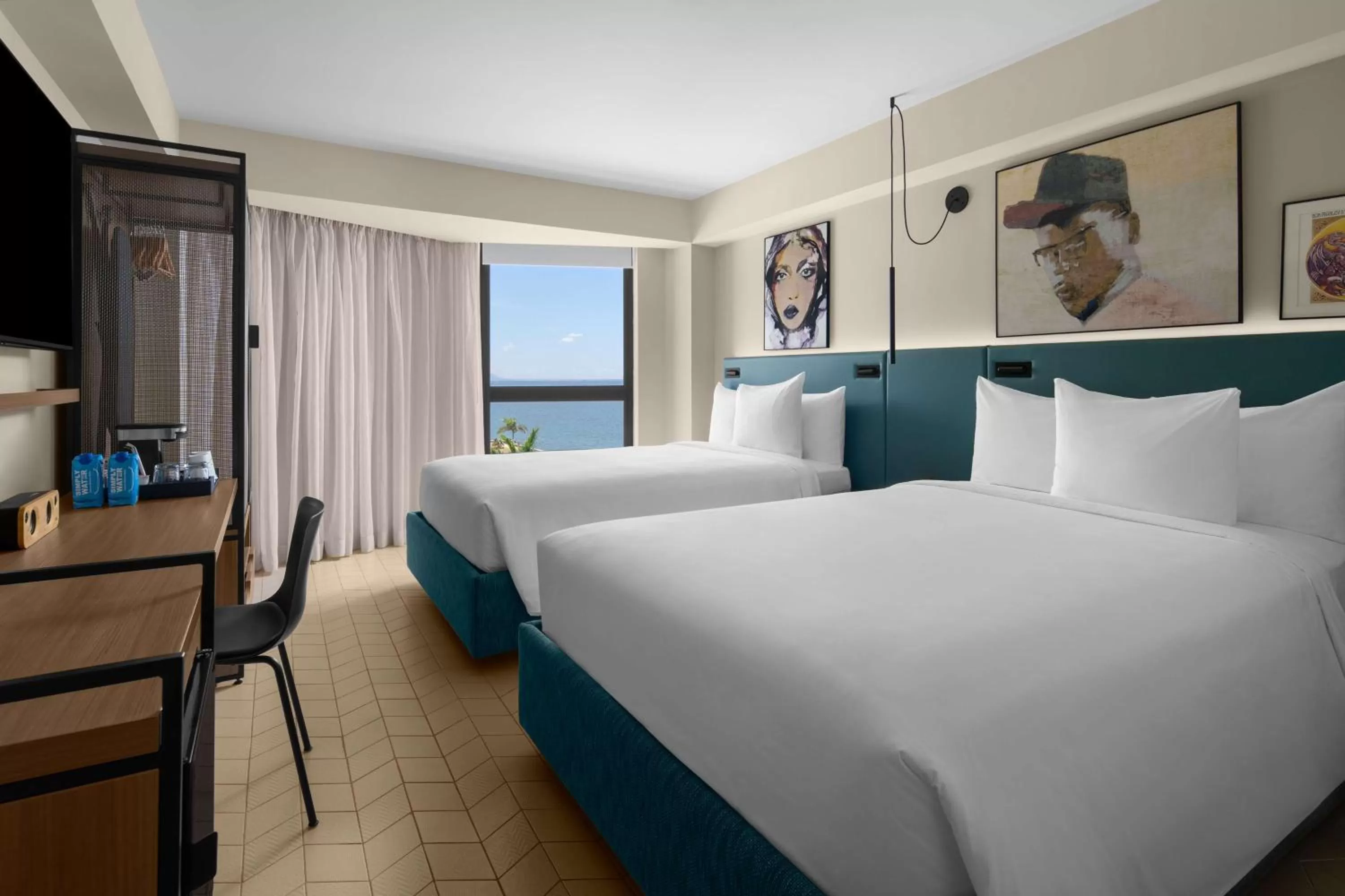 Deluxe Double Room with Two Double Beds in ROK Hotel Kingston, Tapestry Collection By Hilton