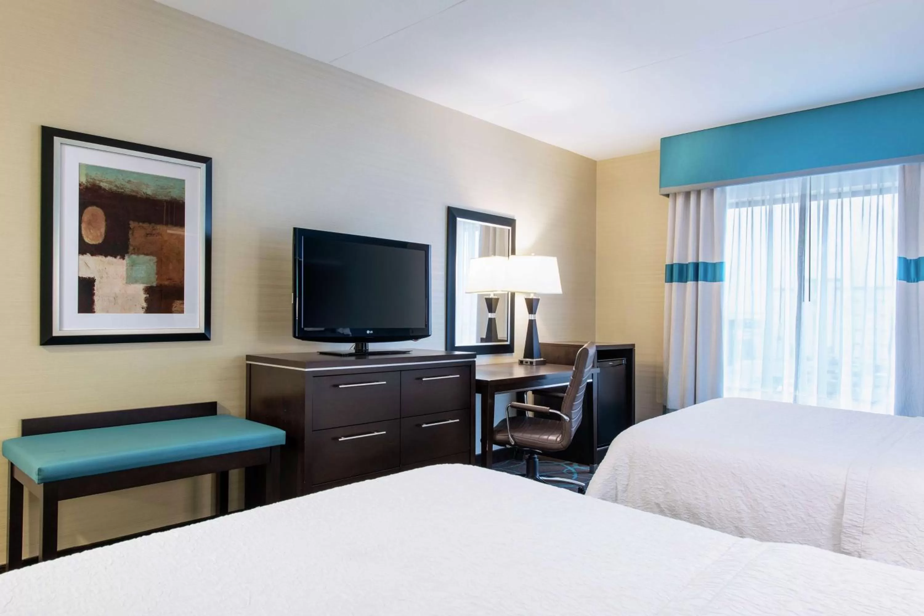 Room with Two Queen Beds - Non-Smoking in Hampton Inn by Hilton Winnipeg