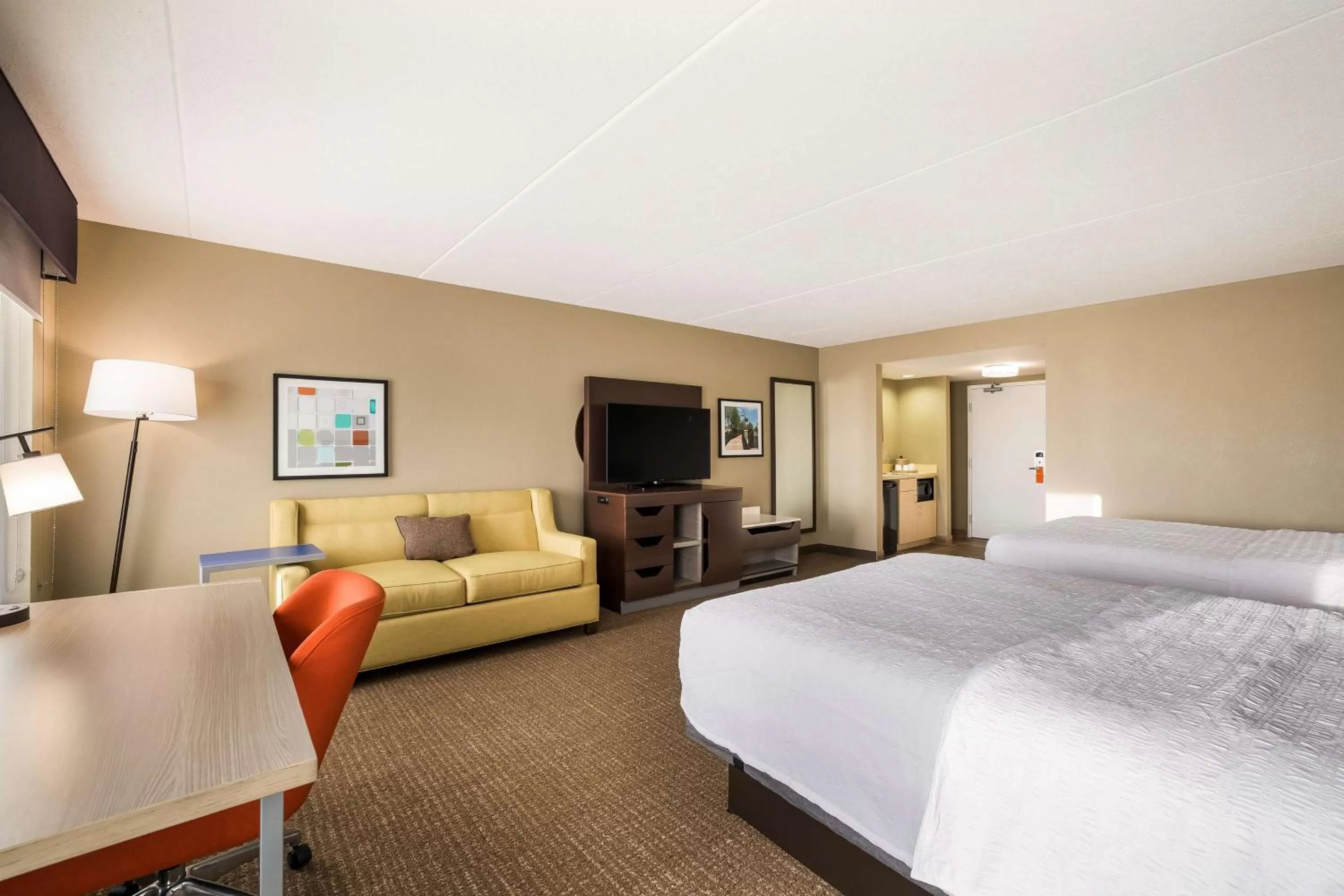 Deluxe Queen Room with Two Queen Beds- Non-Smoking in Hampton Inn McHenry