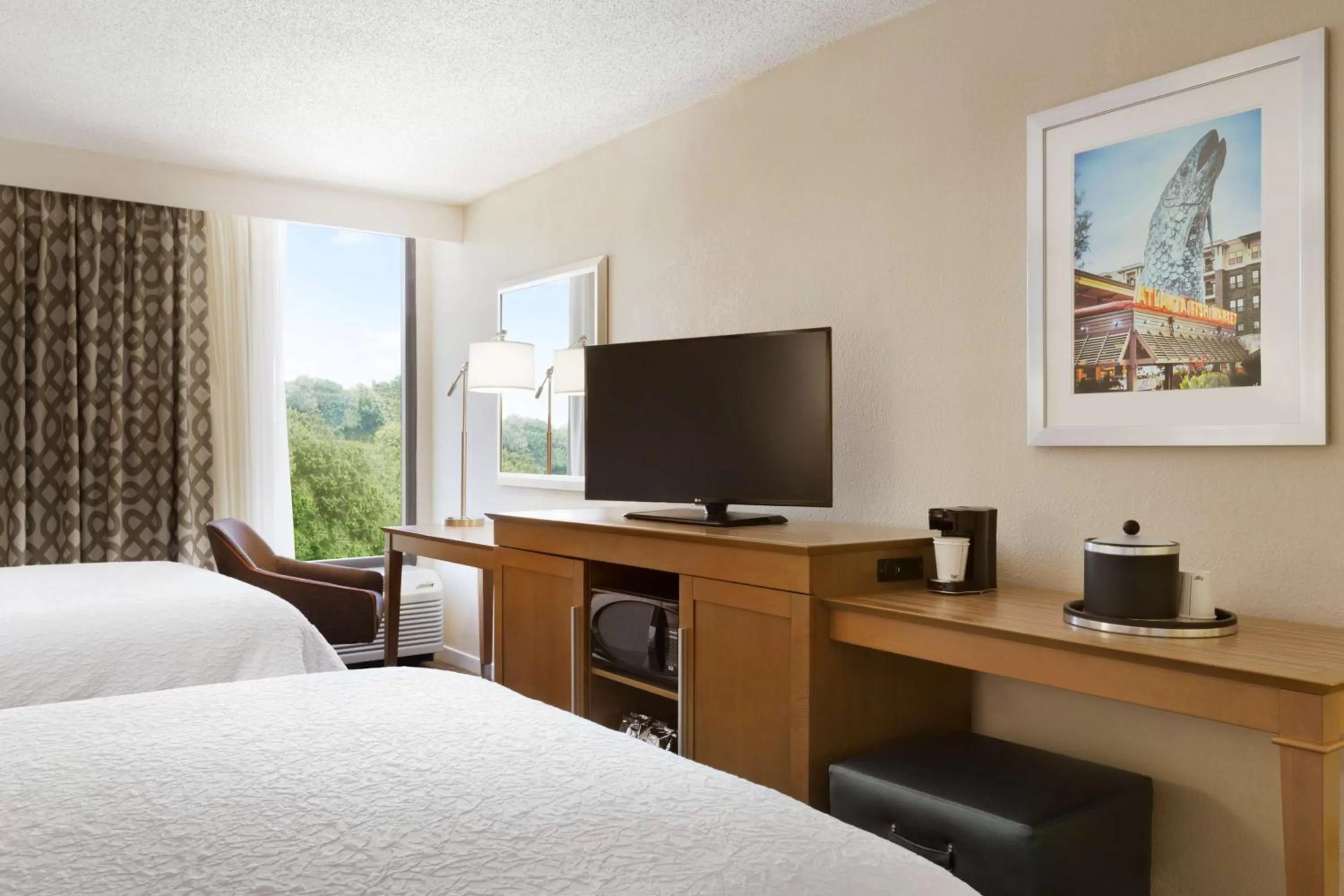 Room with Two Queen Beds - Non-Smoking in Hampton Inn Atlanta-Buckhead