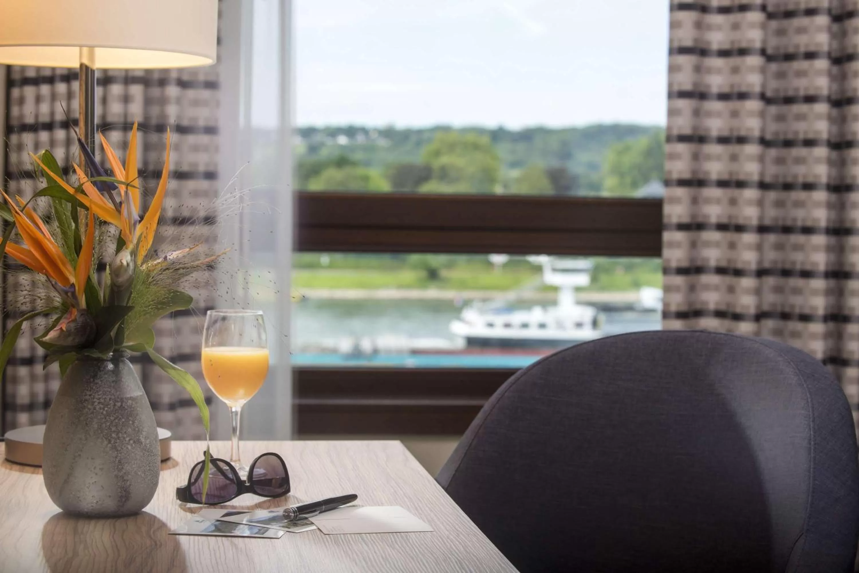 Superior Double Room with Rhine View in Maritim Hotel Königswinter