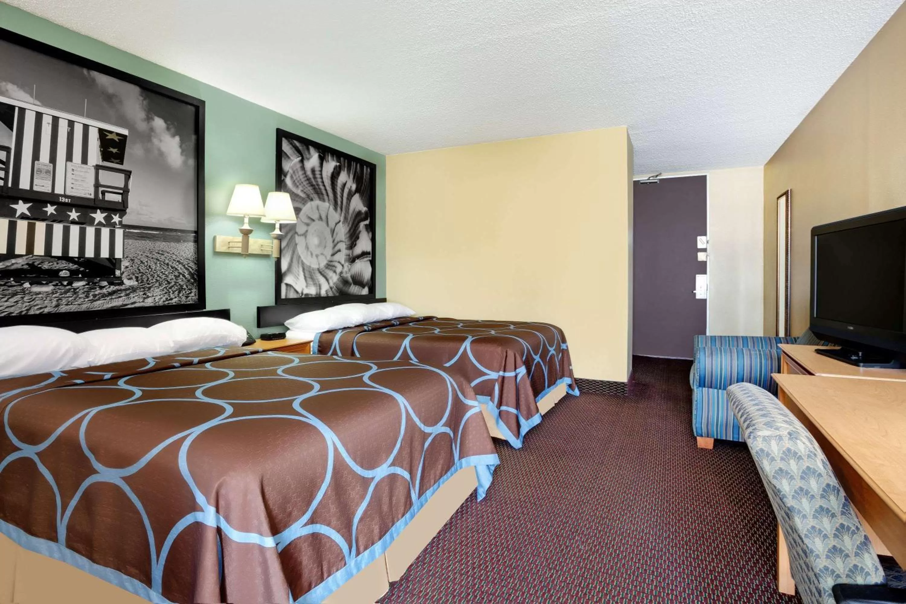 Deluxe Queen Room with Two Queen Beds - Non-Smoking in Super 8 by Wyndham St. Augustine
