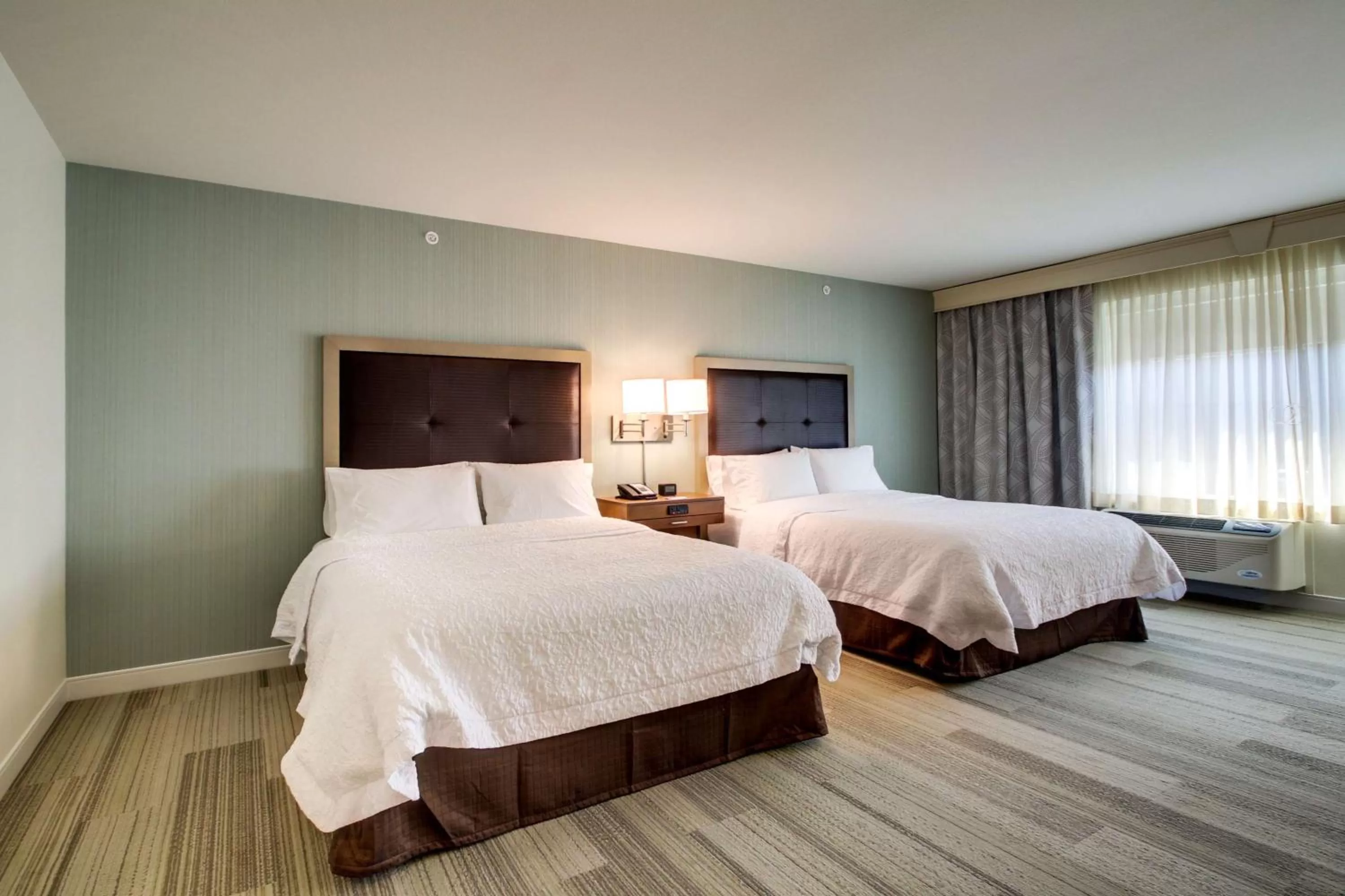 Queen Room with Two Queen Beds and Roll-In Shower - Mobility and Hearing Access in Hampton Inn & Suites Milwaukee West