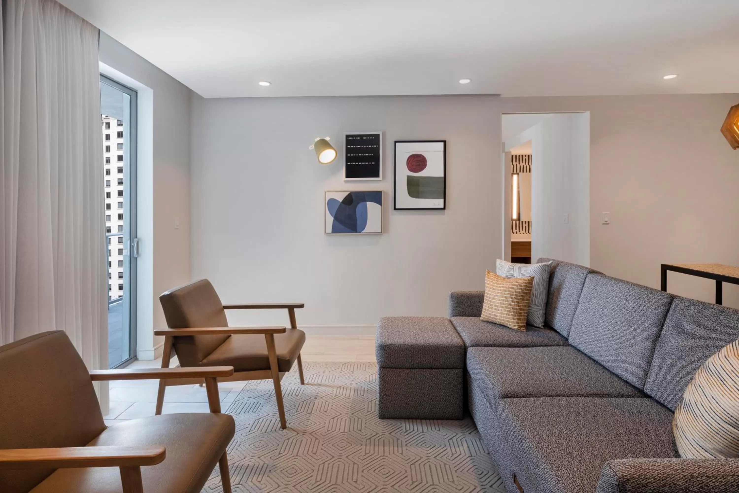 One Bedroom King Suite with ADA  Accessible Shower - Sofa Bed and BalconyNon-Smoking in Atwell Suites - Miami Brickell, an IHG Hotel