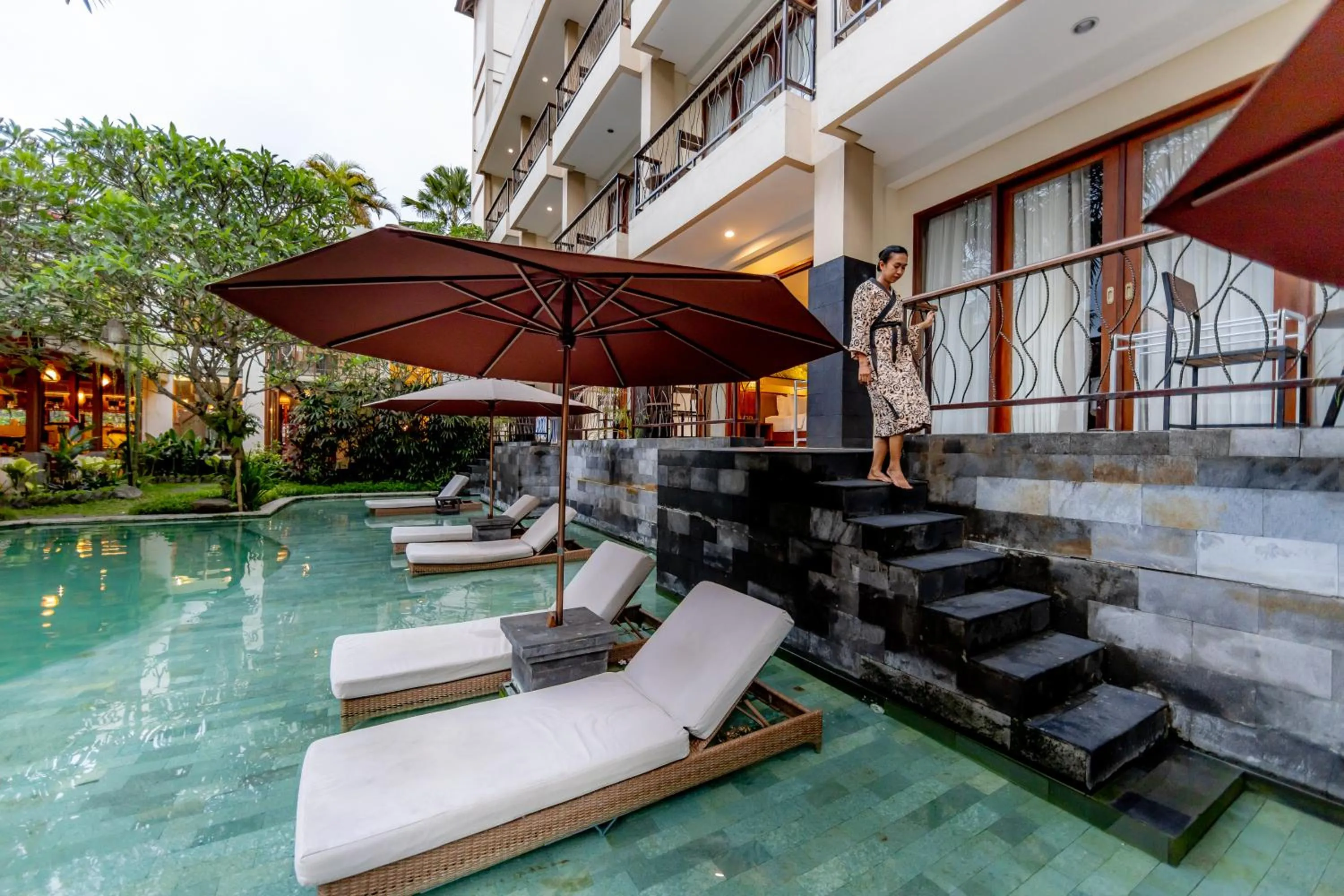 Deluxe Room with Lagoon Access in Anumana Ubud Hotel