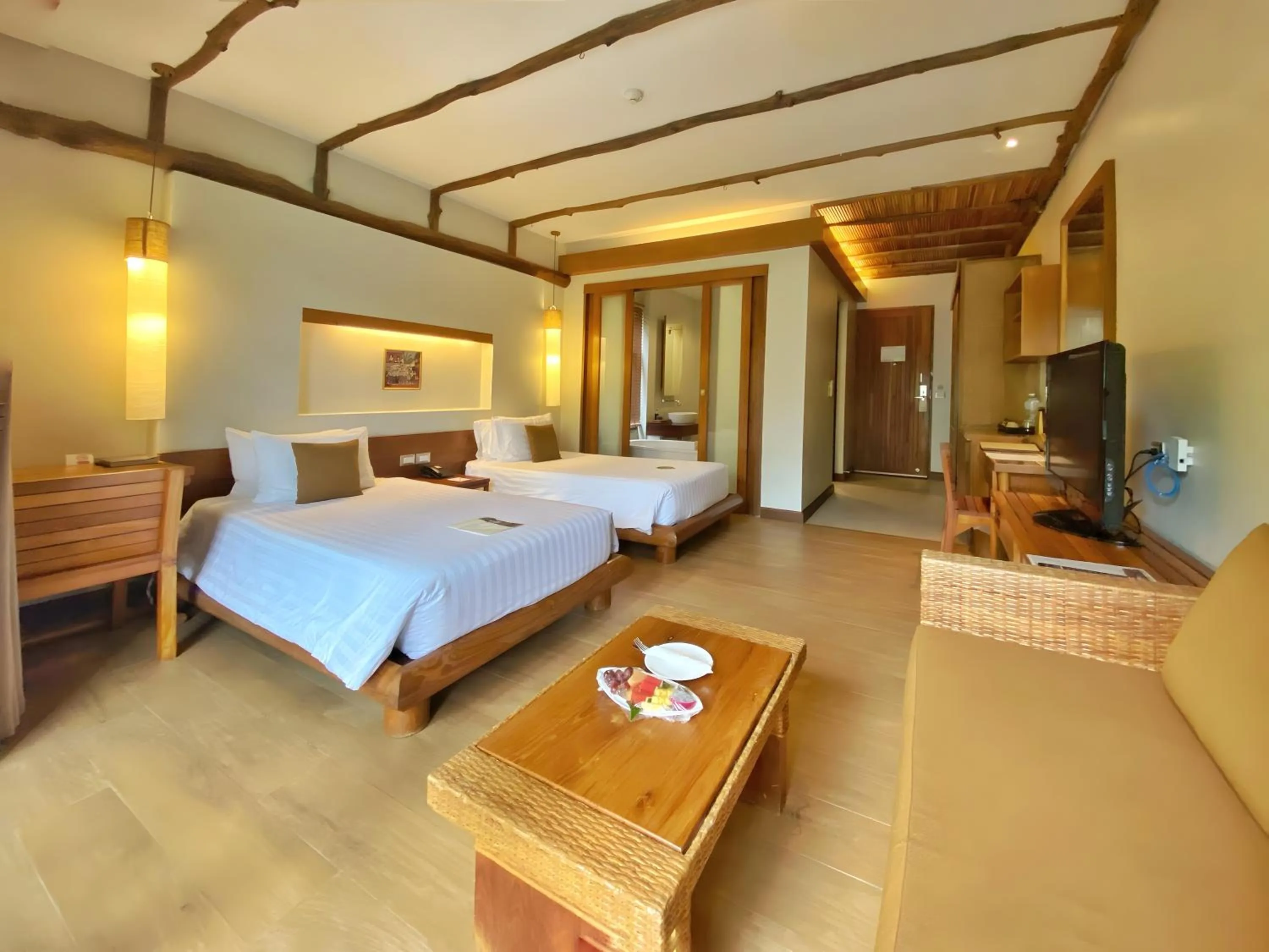 Deluxe Twin Room with pool view in Metadee Concept Hotel