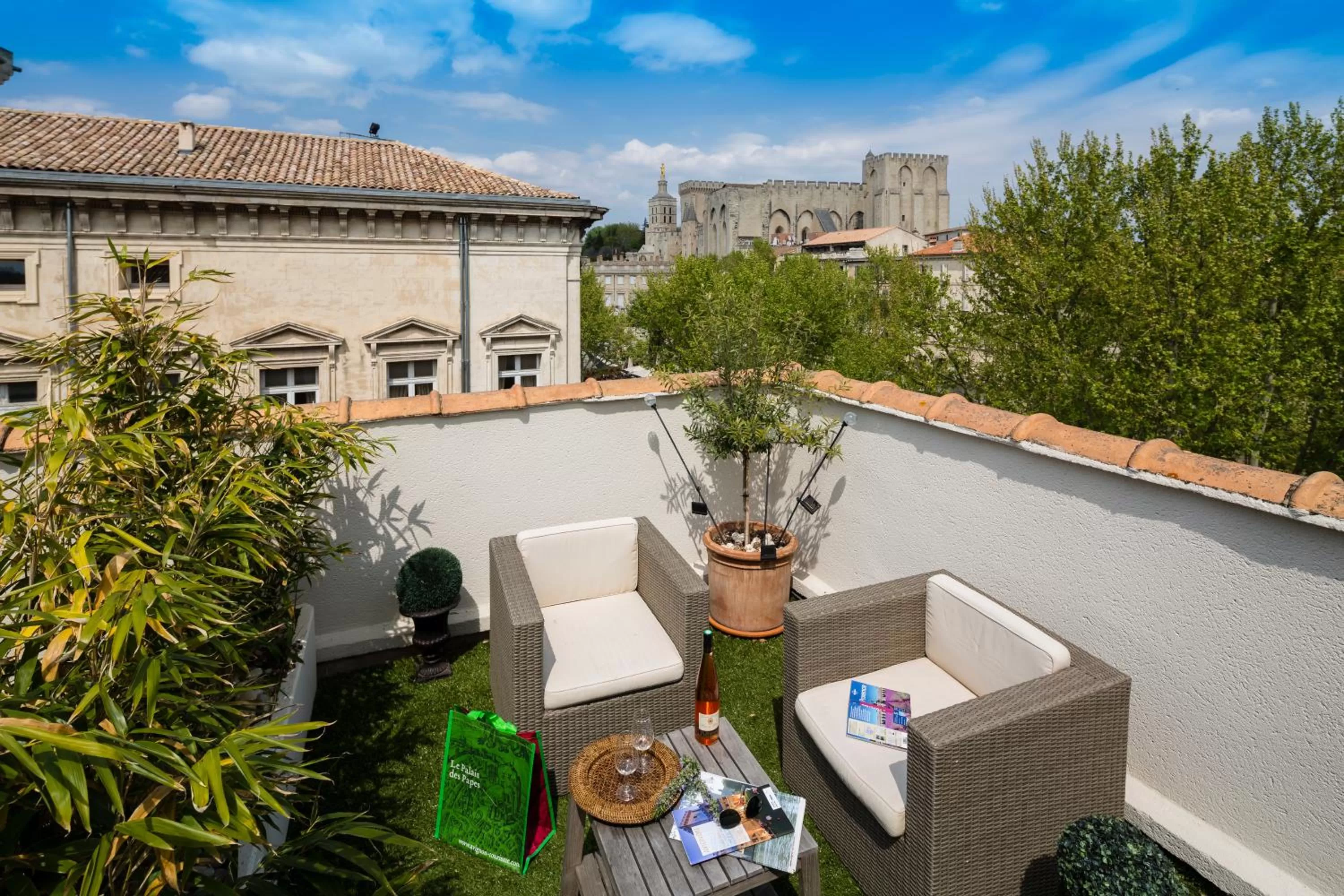 Privilege Double Room with Terrace in Hôtel de l'Horloge