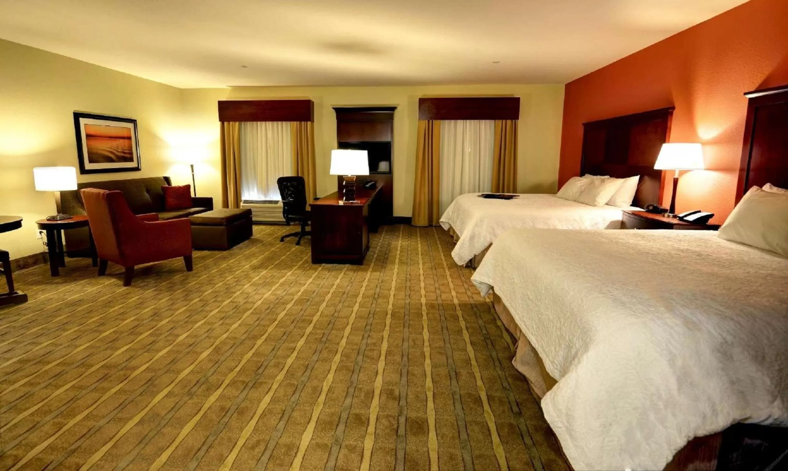 Queen Room with Two Queen Beds - Hearing Access/Non-Smoking in Hampton Inn & Suites Tifton