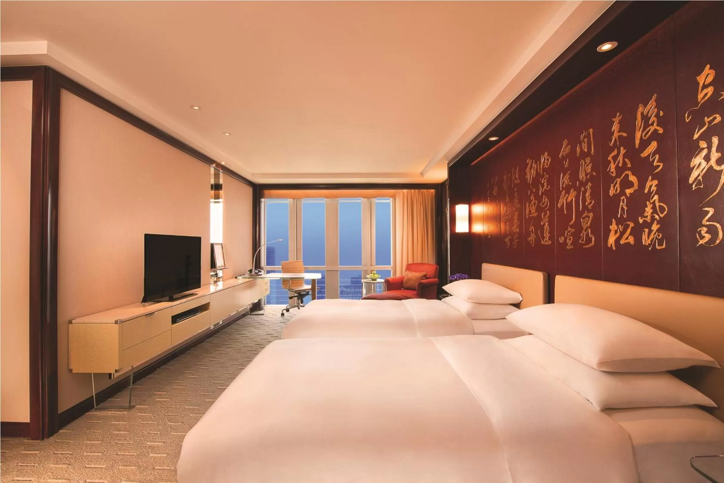 Twin Room with River View in Grand Hyatt Shanghai