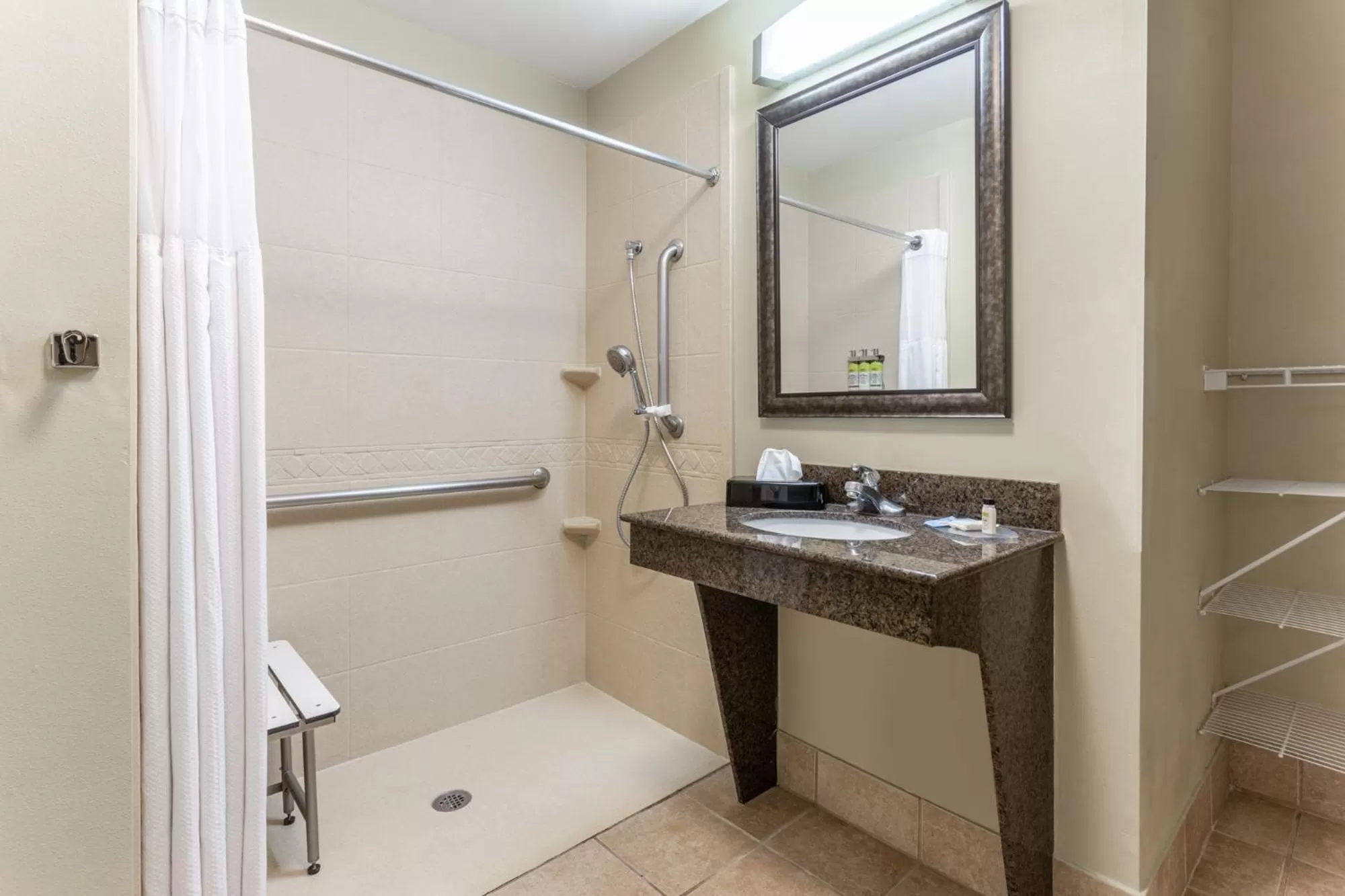 Queen Studio Suite with Roll In Shower - Mobility Accessible in Candlewood Suites Harrisburg I-81 Hershey Area by IHG