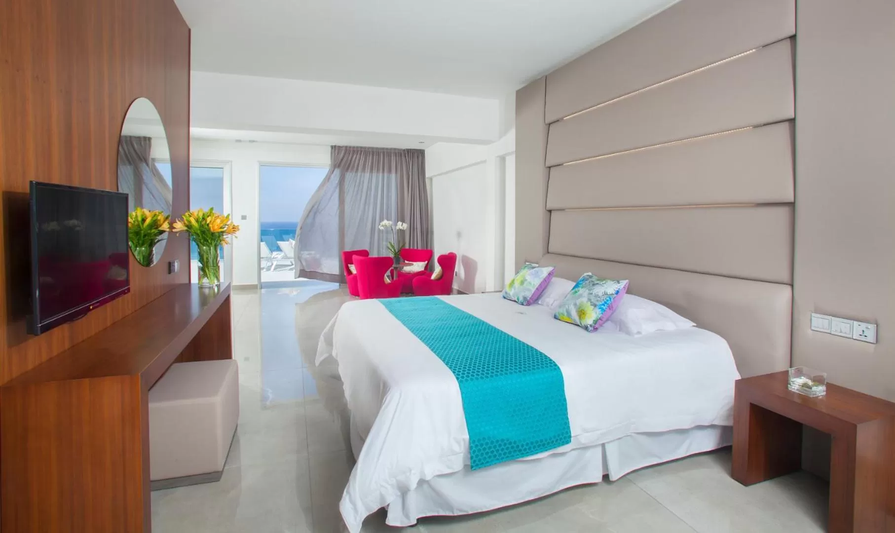 Presidential Suite with Front Sea View in King Evelthon Beach Hotel & Resort