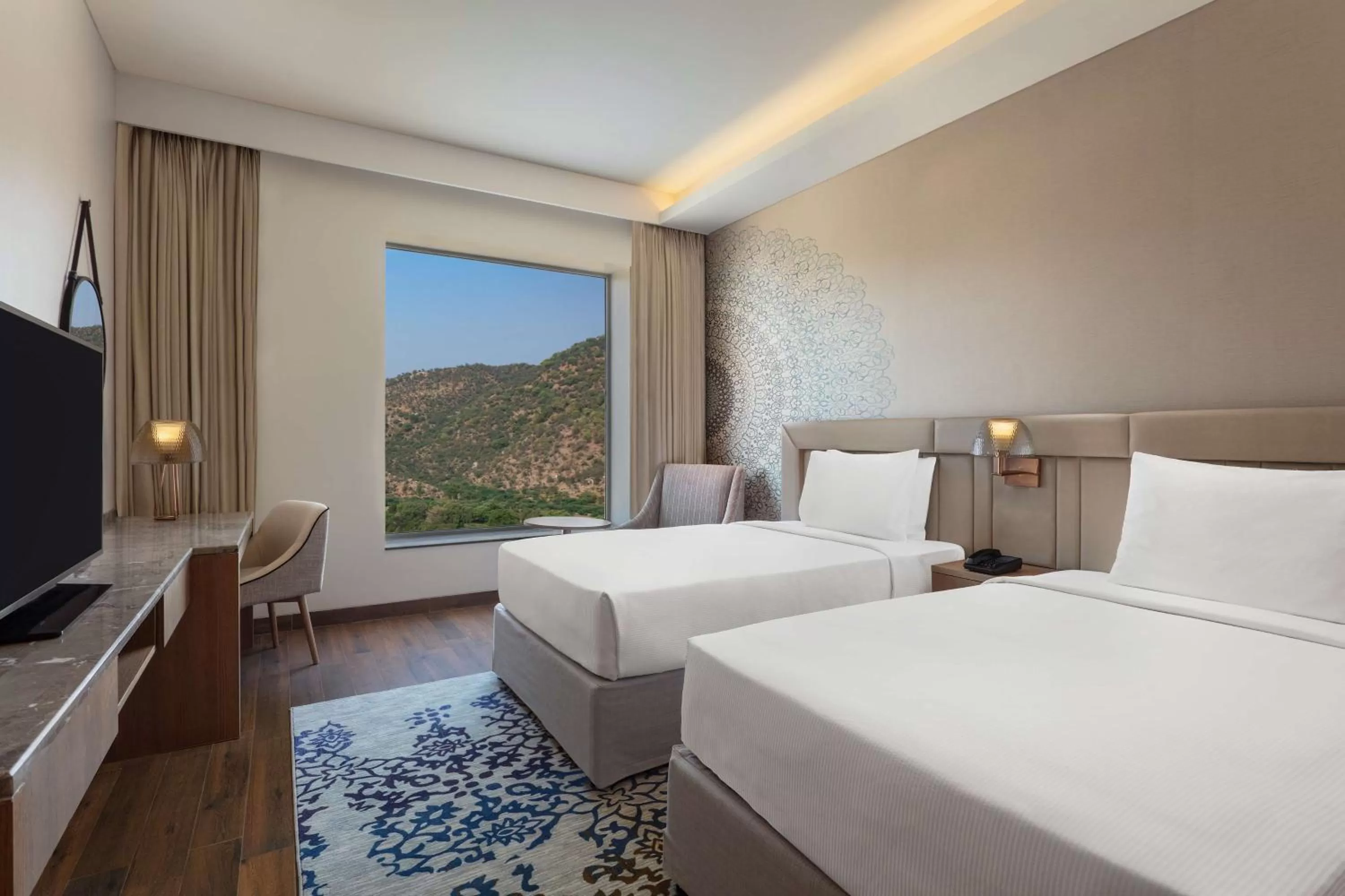 Twin Room with Range View in Doubletree By Hilton Jaipur Amer