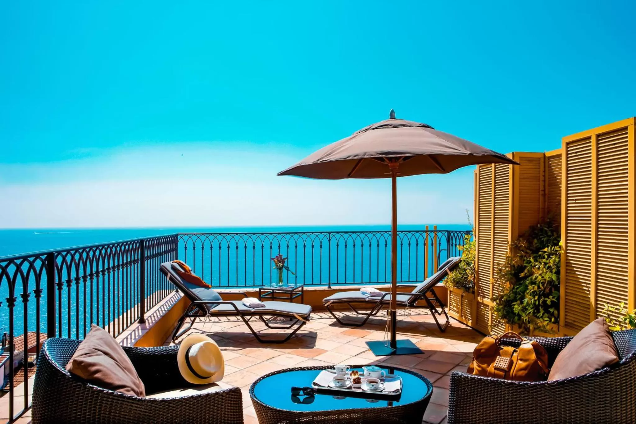 Deluxe Double Room with Full Sea View in Hôtel La Pérouse Nice Baie des Anges - Recently fully renovated