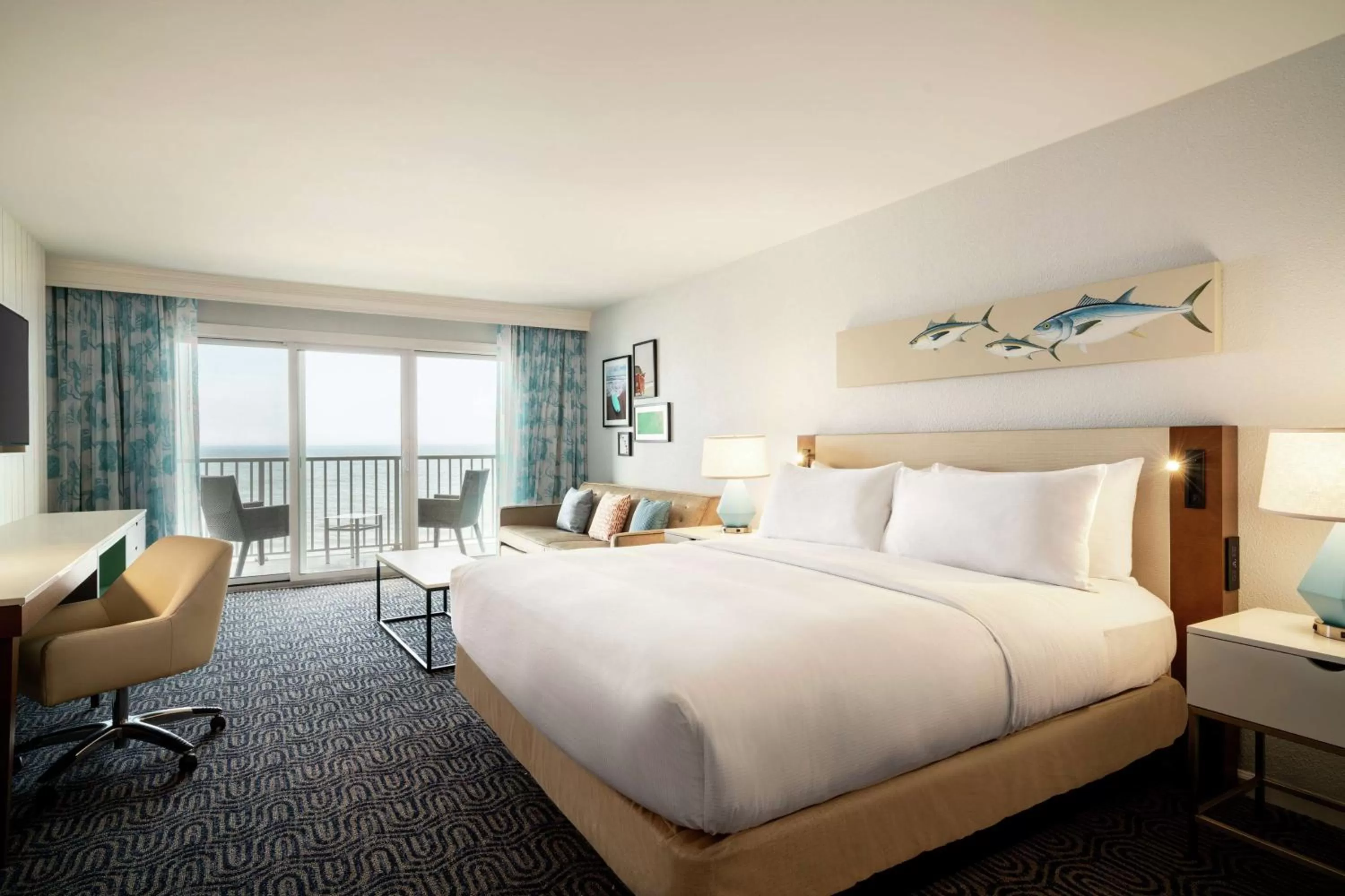 King Room with Balcony and Ocean View - Mobility/Hearing Accessible in DoubleTree by Hilton Ocean City Oceanfront