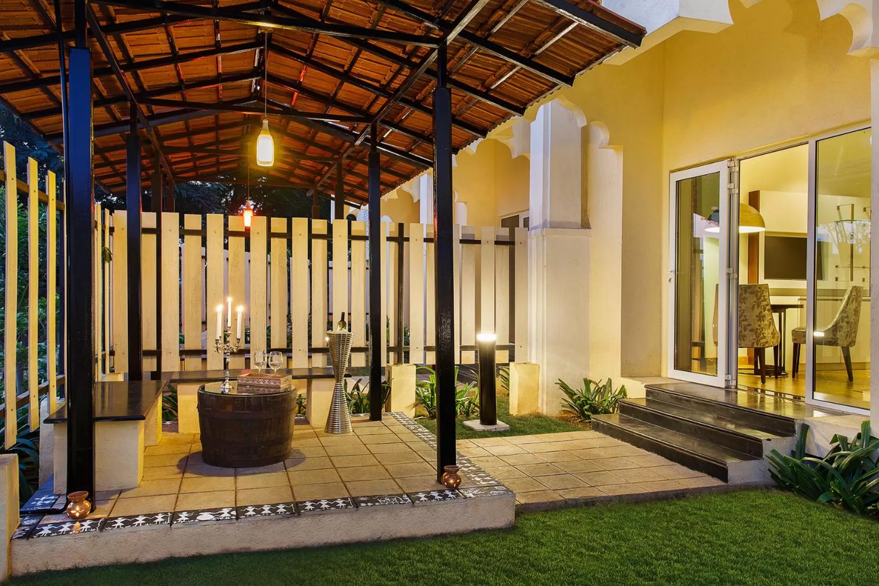 Wine themed suite with private garden in Gateway Nashik