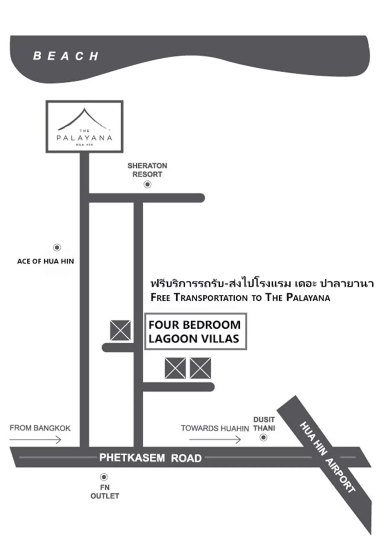 Four-Bedroom Villa (8 Adults) in The Palayana Hua Hin