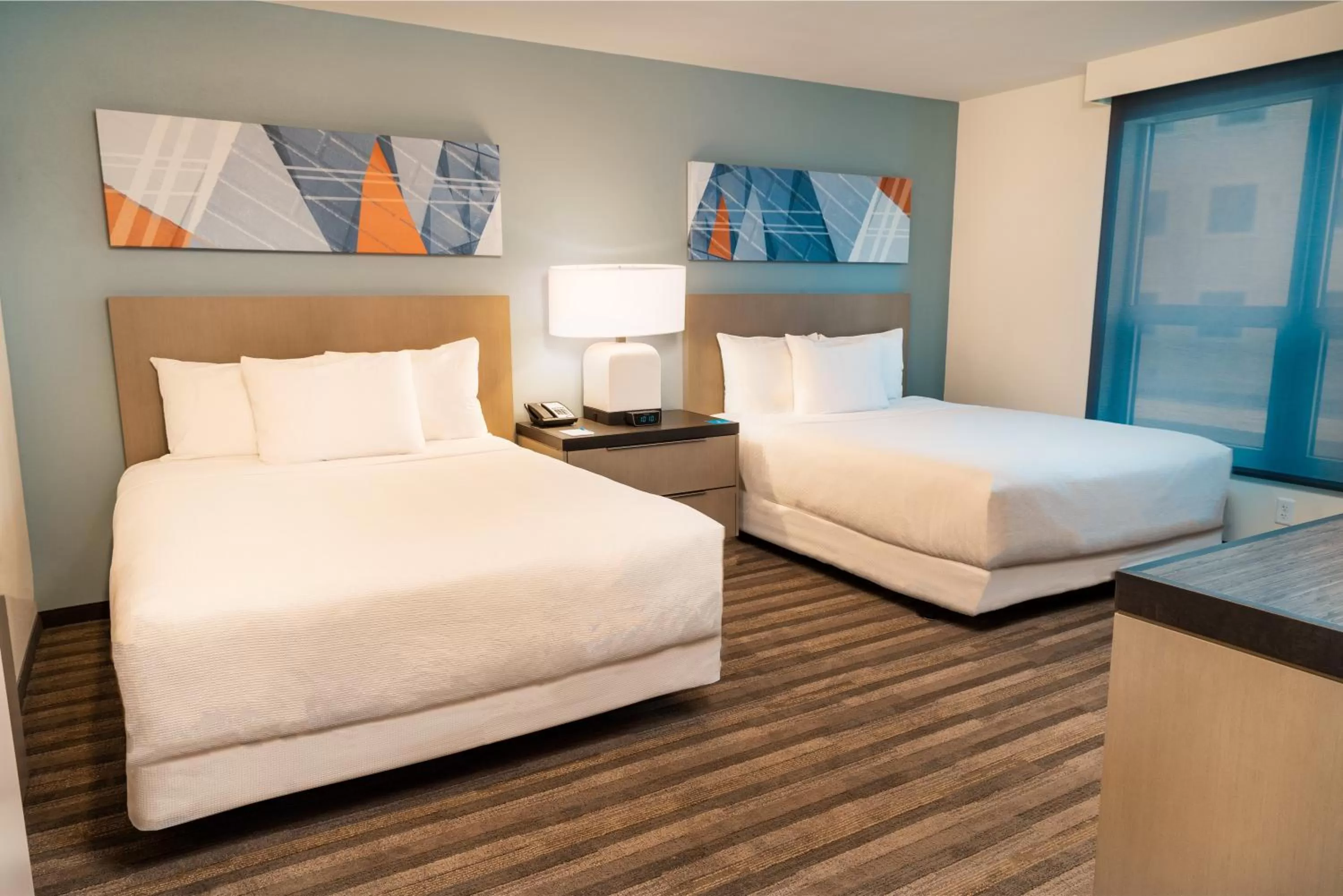 One-Bedroom Suite with Two Queen Beds with Sofa Bed, Kitchen and Tub - Disability Access in Hyatt House Nashville/Franklin/Cool Springs