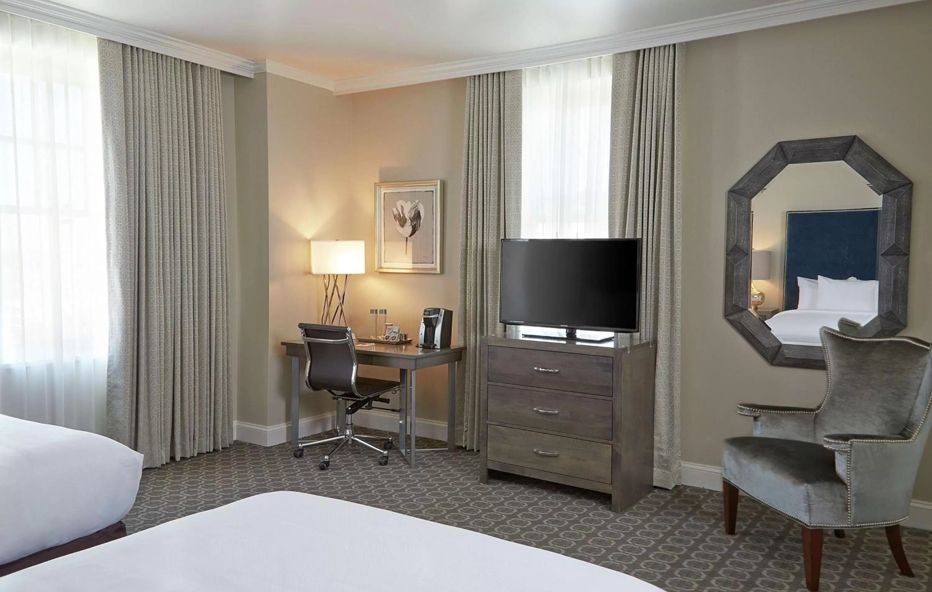 Corner Room with Two Double Beds in Redmont Hotel Birmingham - Curio Collection by Hilton