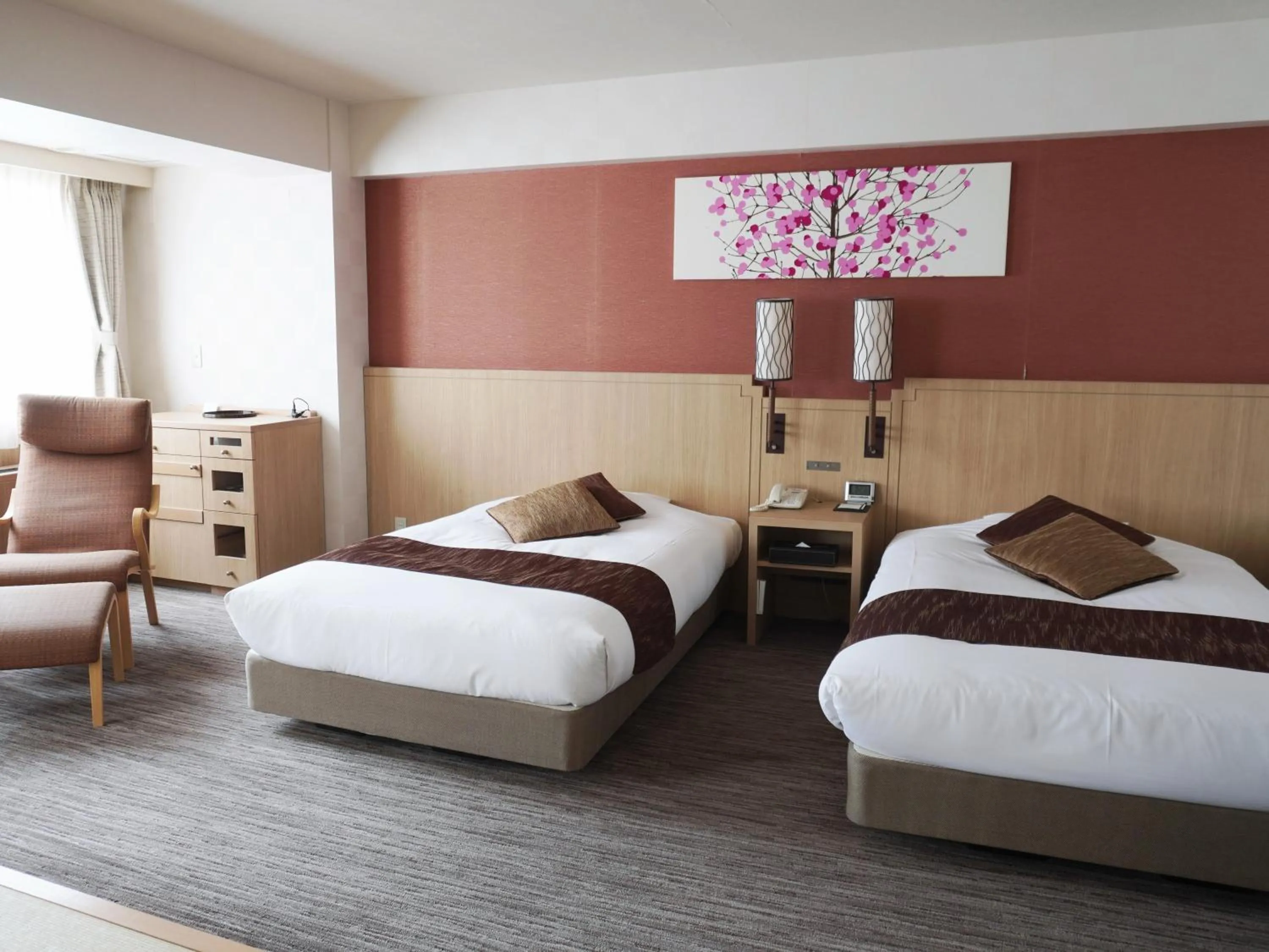 Japanese-Western-Style with 2bedrooms- Non-Smoking in Hotel Yumoto Noboribetsu