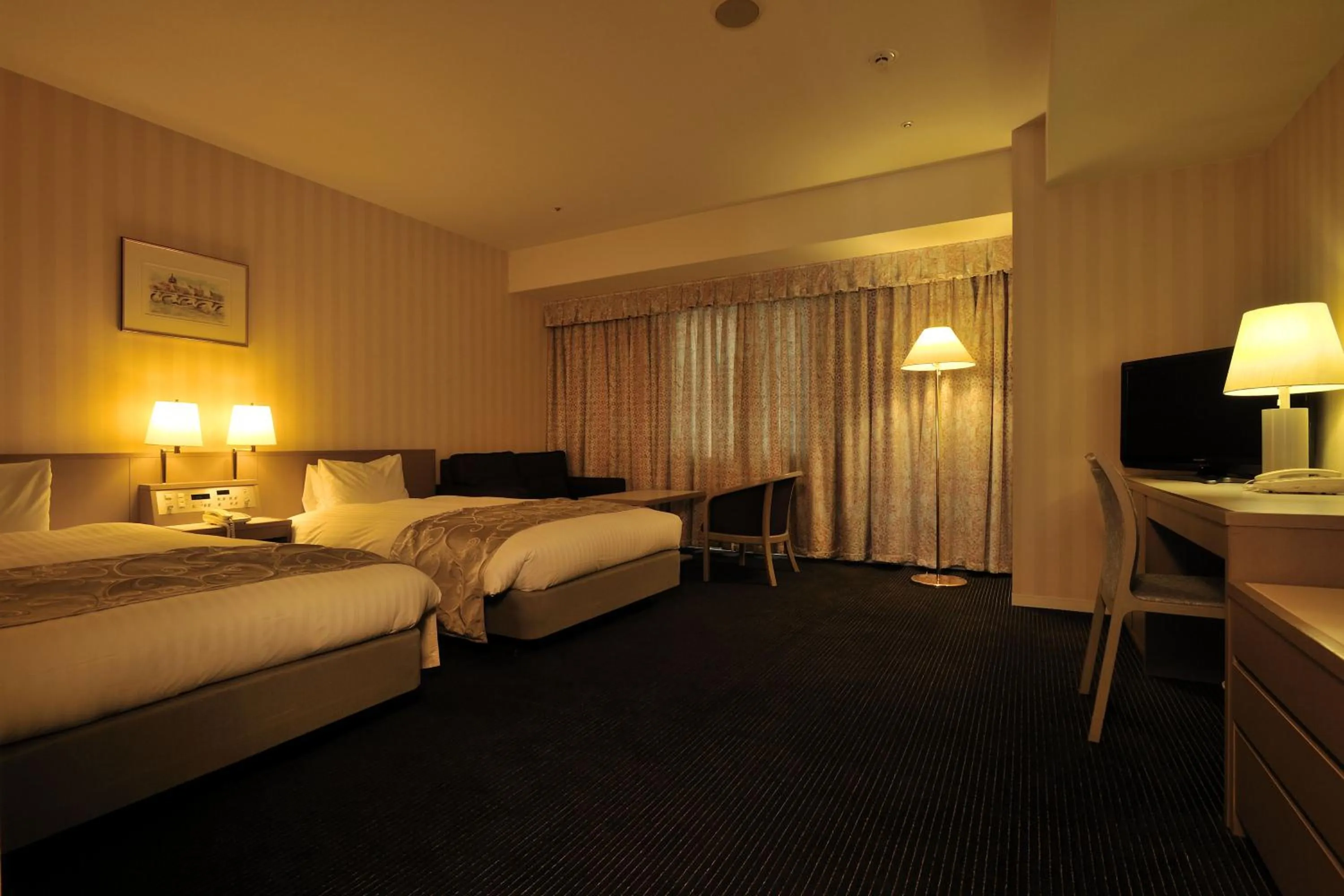 Twin Room with Mountain View - single occupancy - Smoking in Hotel Aomori