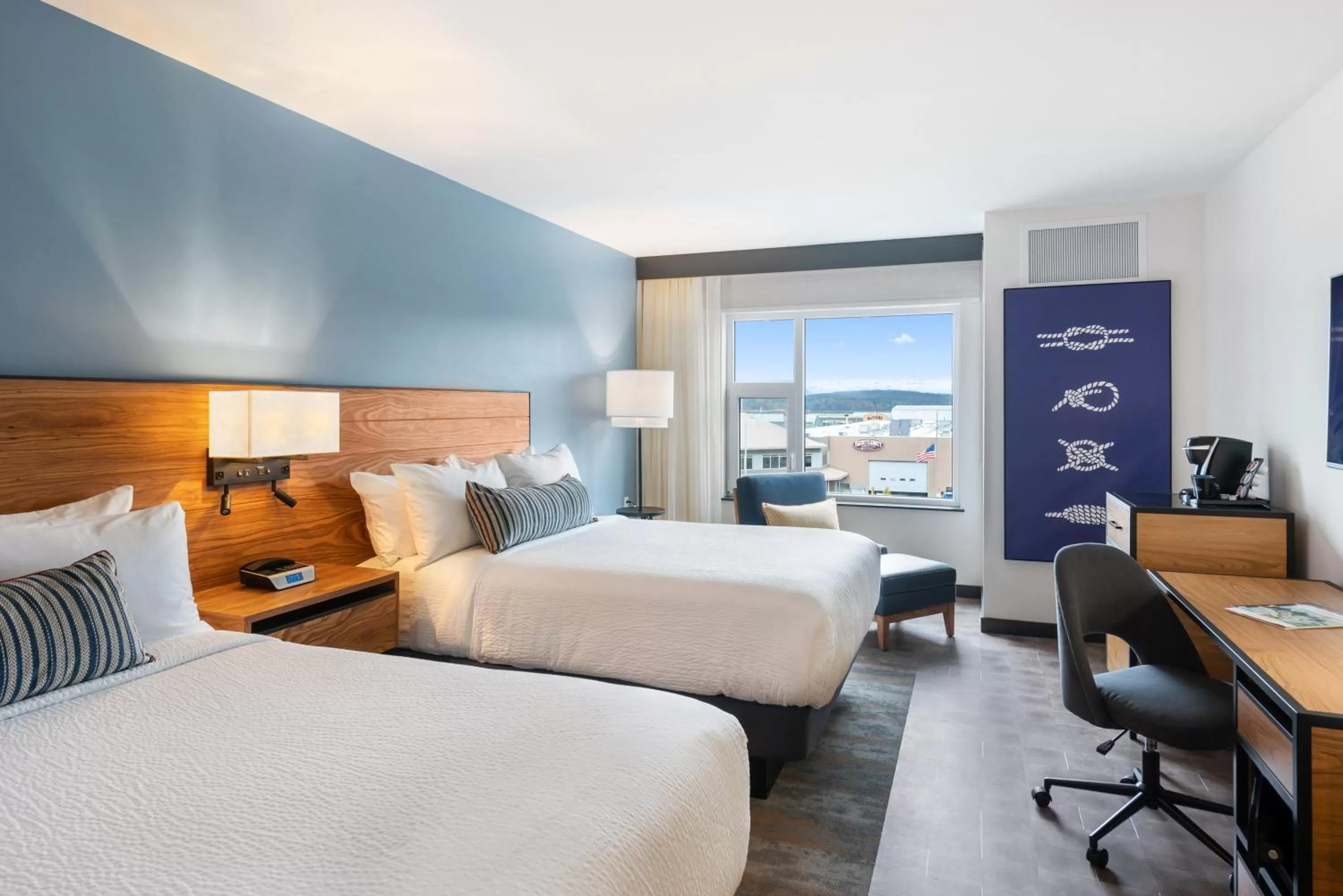 Standard Room with Two Queen Beds in Hotel Indigo Seattle Everett Waterfront Place by IHG