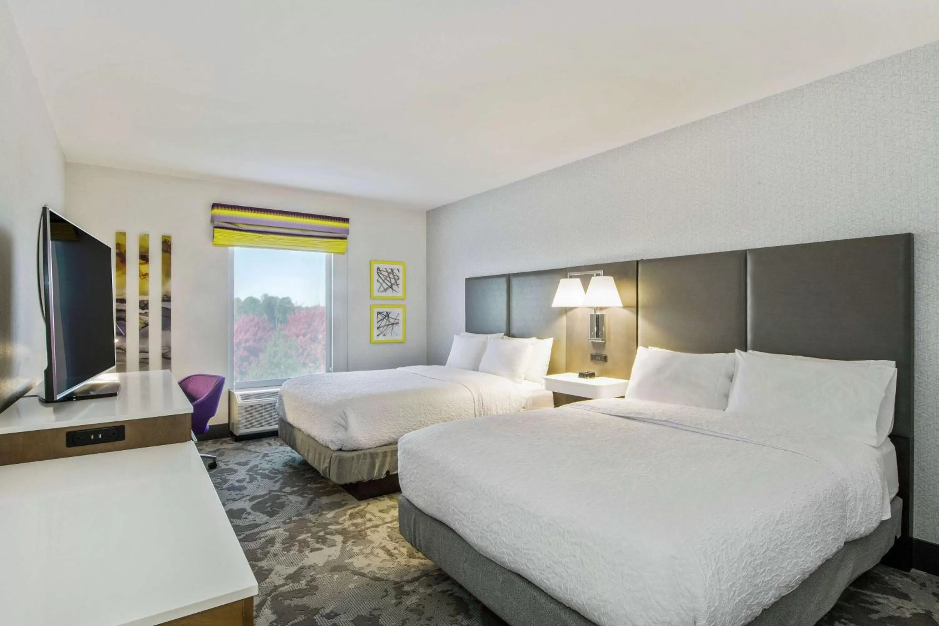 Room with Two Queen Beds - Non-Smoking in Hampton Inn & Suites Raleigh-Durham Airport-Brier Creek