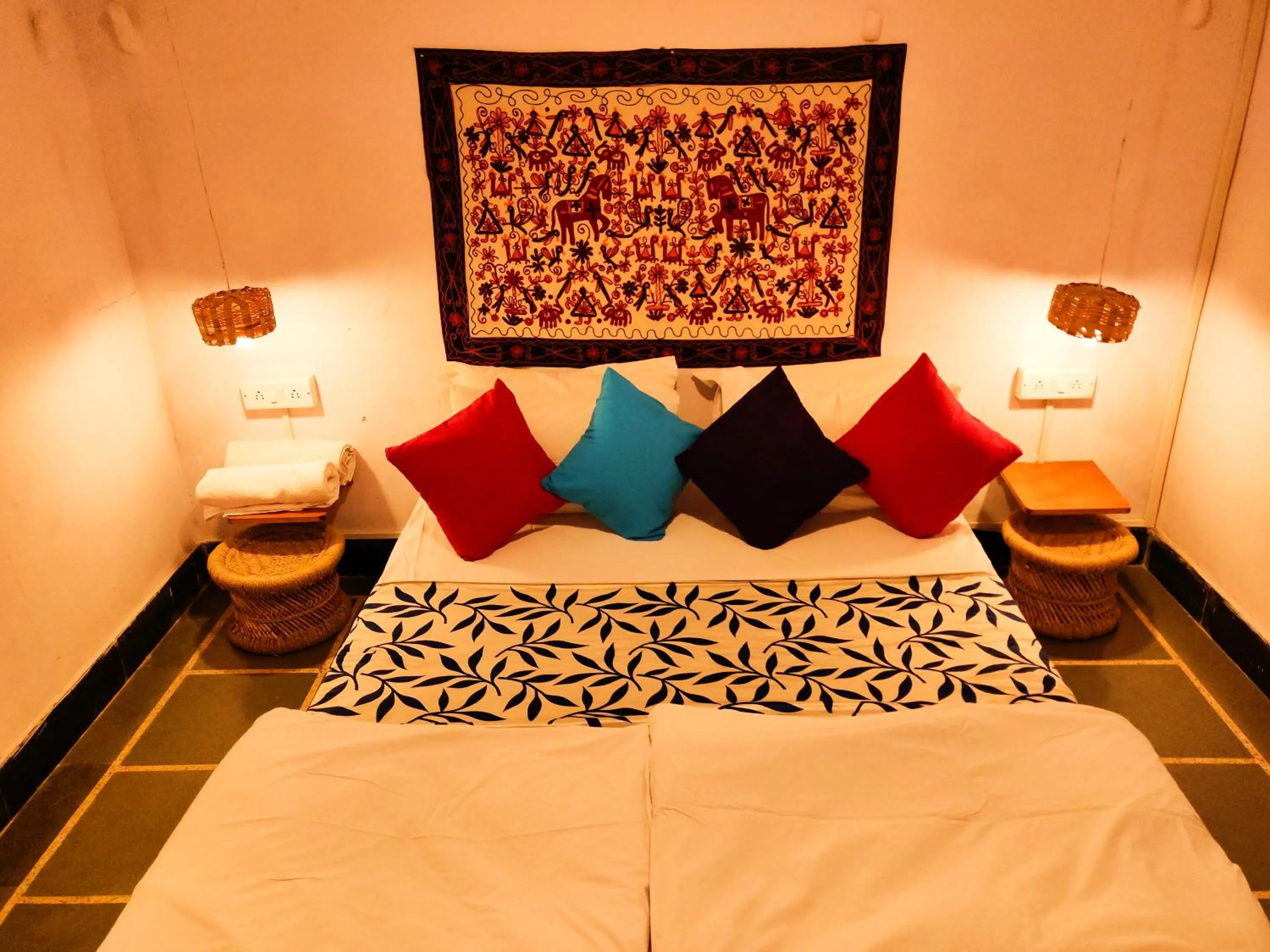 Deluxe Private A/C Room with Shared Bathroom in goSTOPS Udaipur