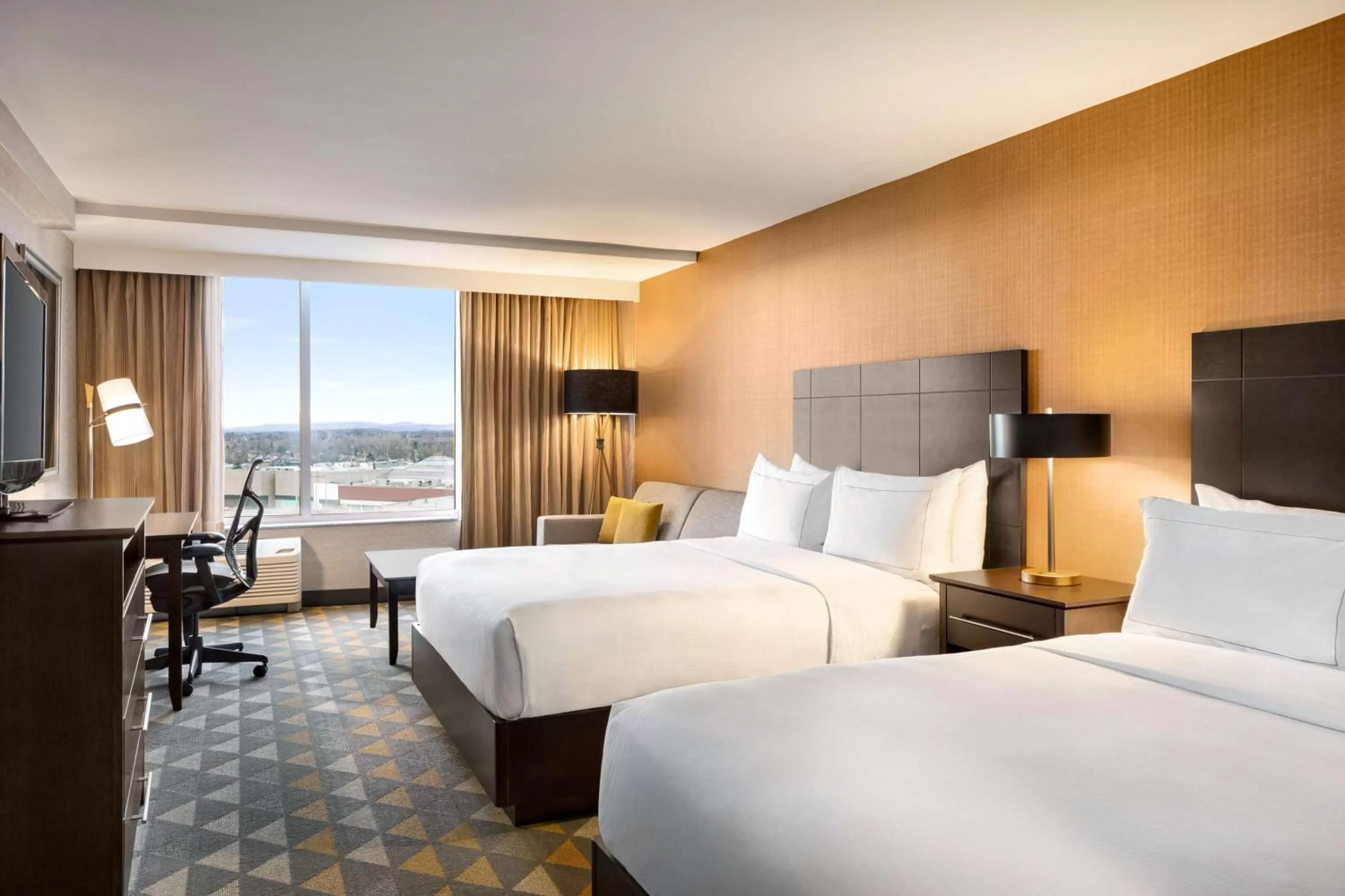 Queen Room with Two Queen Beds and Sofa Bed in Doubletree By Hilton Pointe Claire Montreal Airport West