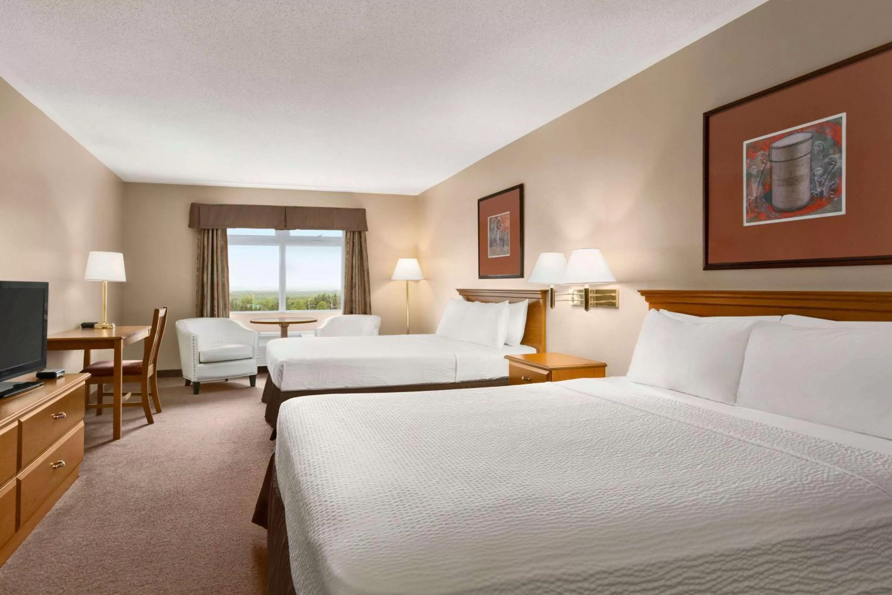 Queen Room with Two Queen Beds - Non-Smoking in Days Inn by Wyndham Oromocto Conference Centre