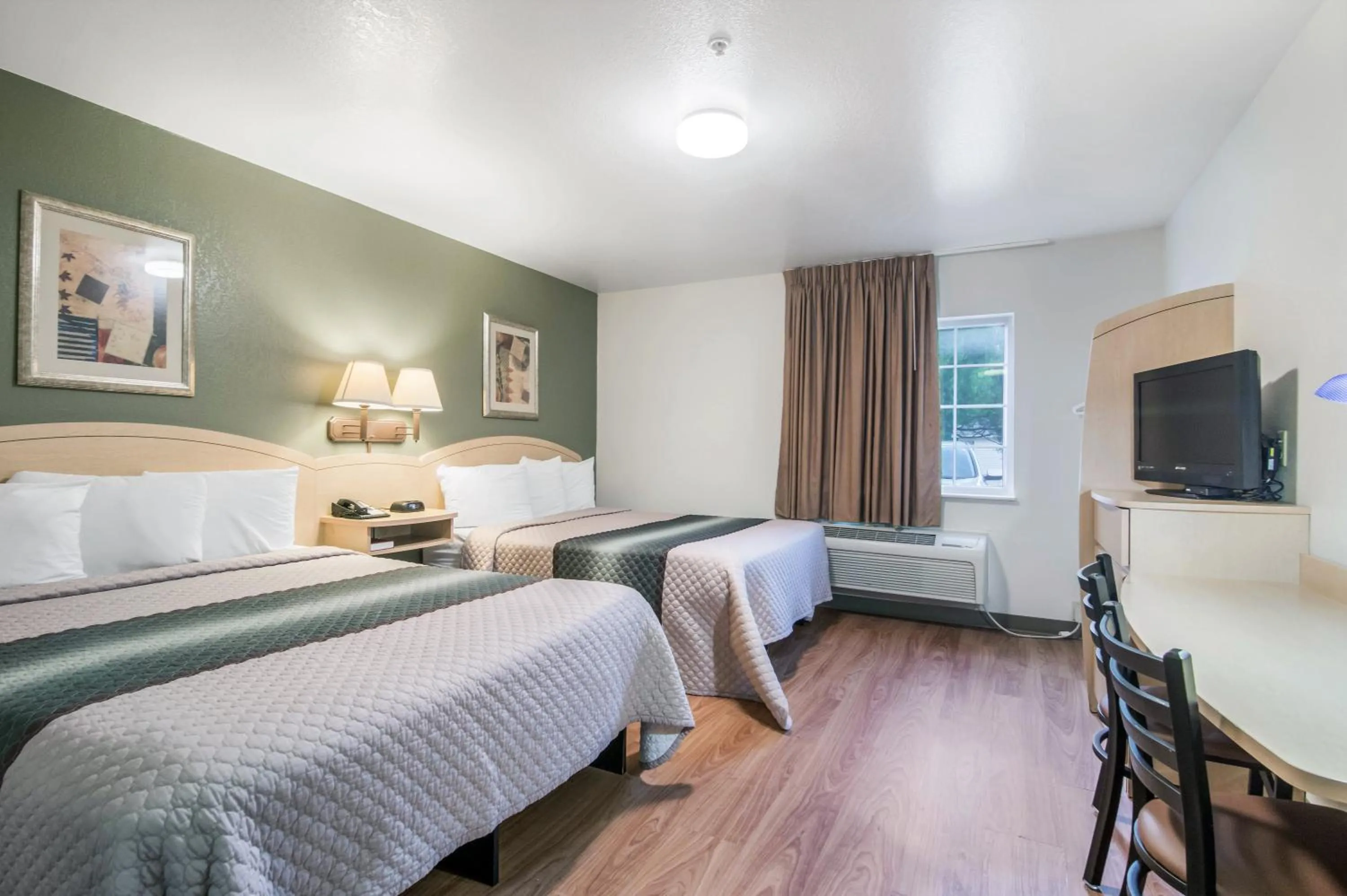 Studio Room with Two Queen Beds Disability Access Non-Smoking in HomeTowne Studios & Suites by Red Roof Bentonville