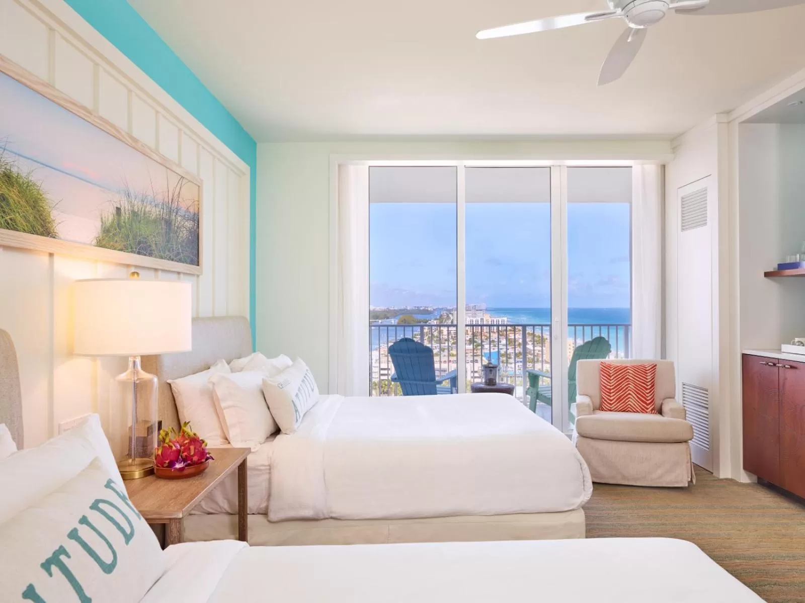 Queen Room with Two Queen Beds Partial Ocean View in Margaritaville Hollywood Beach Resort