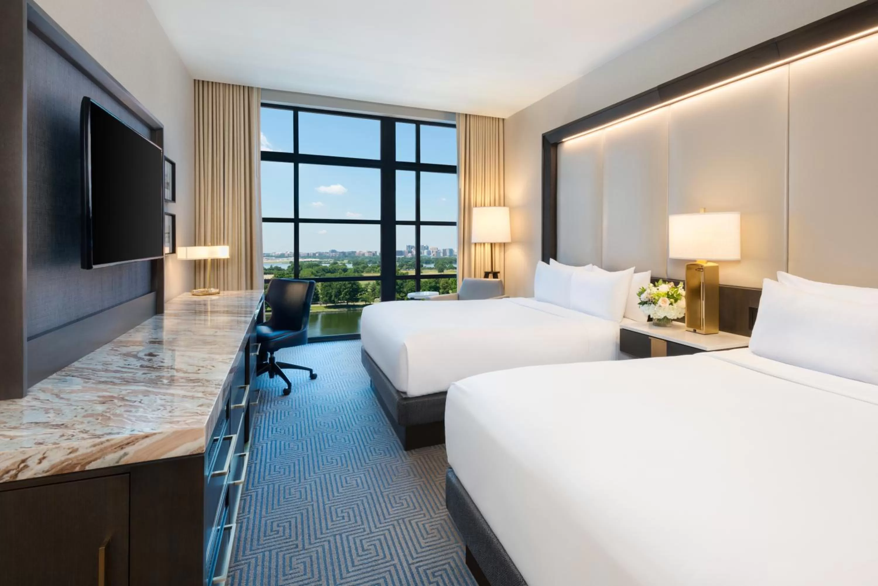 Premium Queen Room with Two Queen Beds and River View in InterContinental - Washington D.C. - The Wharf by IHG
