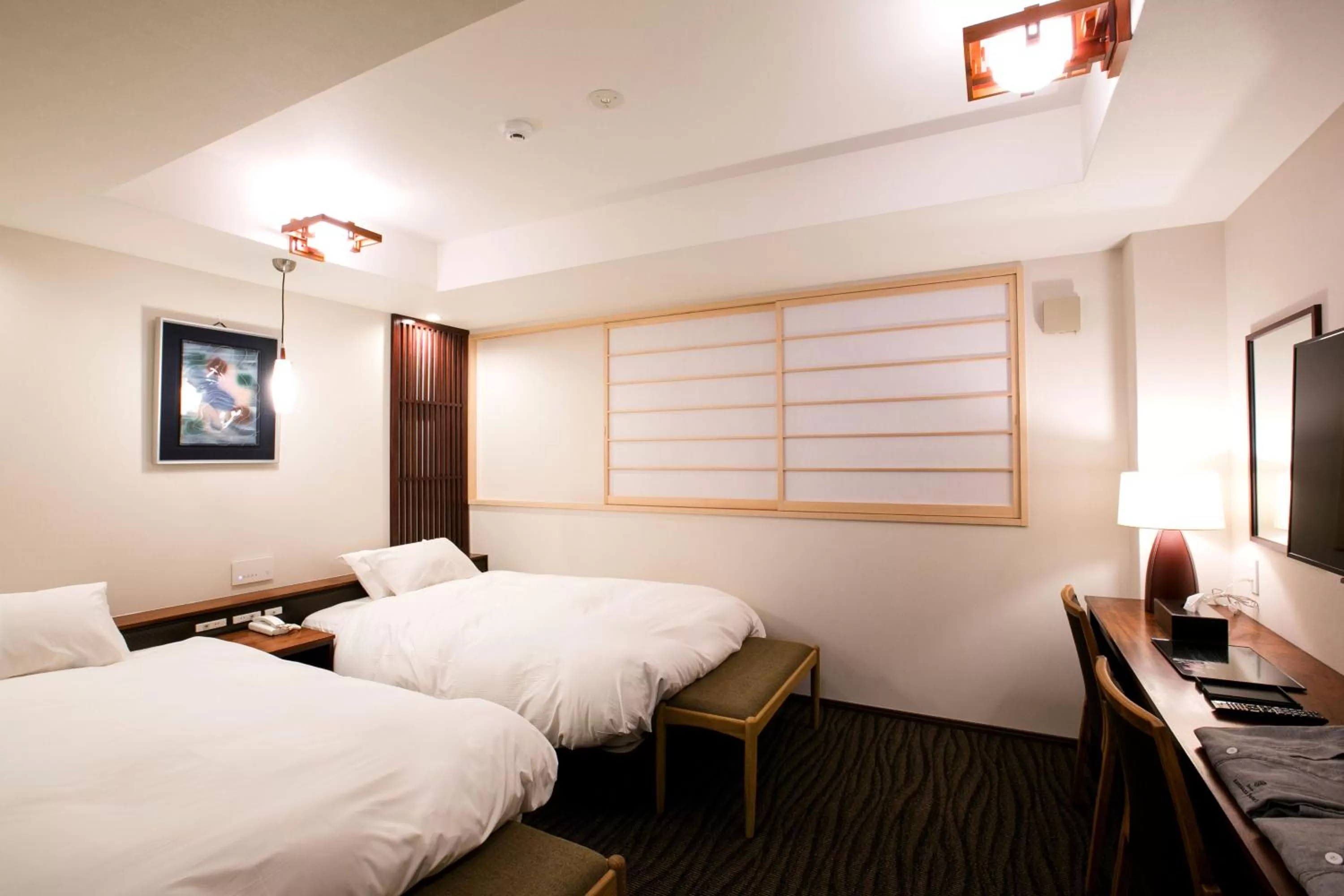 Twin Room in Kyoto Kamanza Hotel