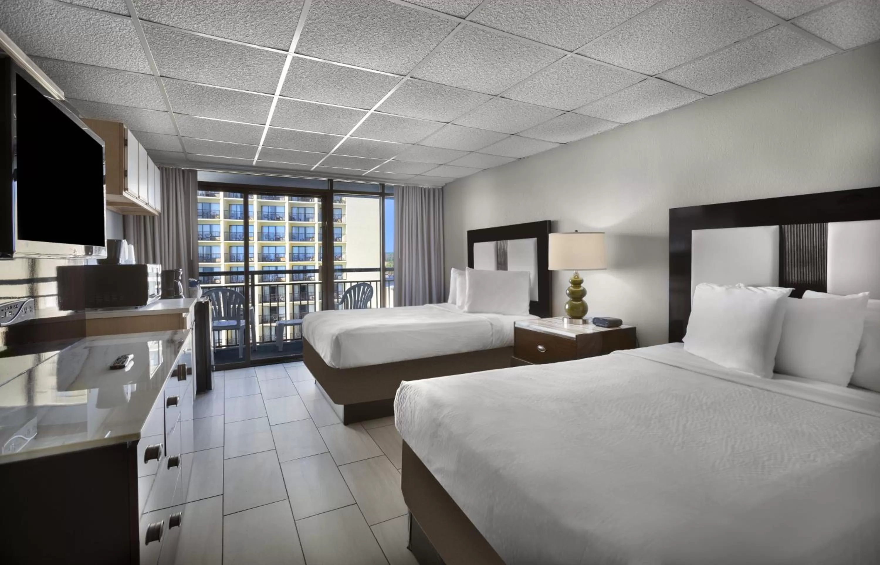 Double Room with Two Double Beds and Ocean View in Hotel Blue