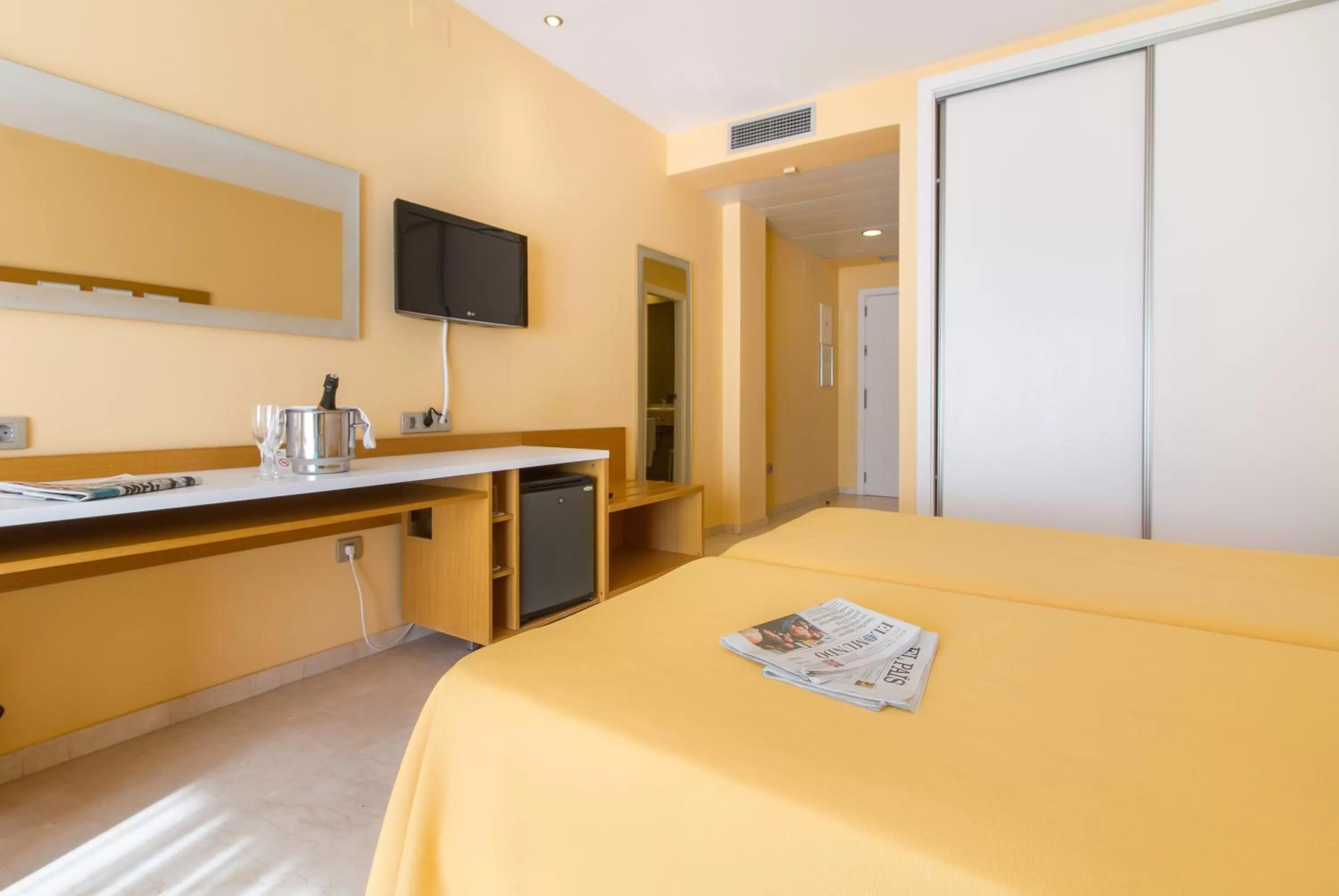 Double or Twin Room with Pool View in Hotel Mediterraneo