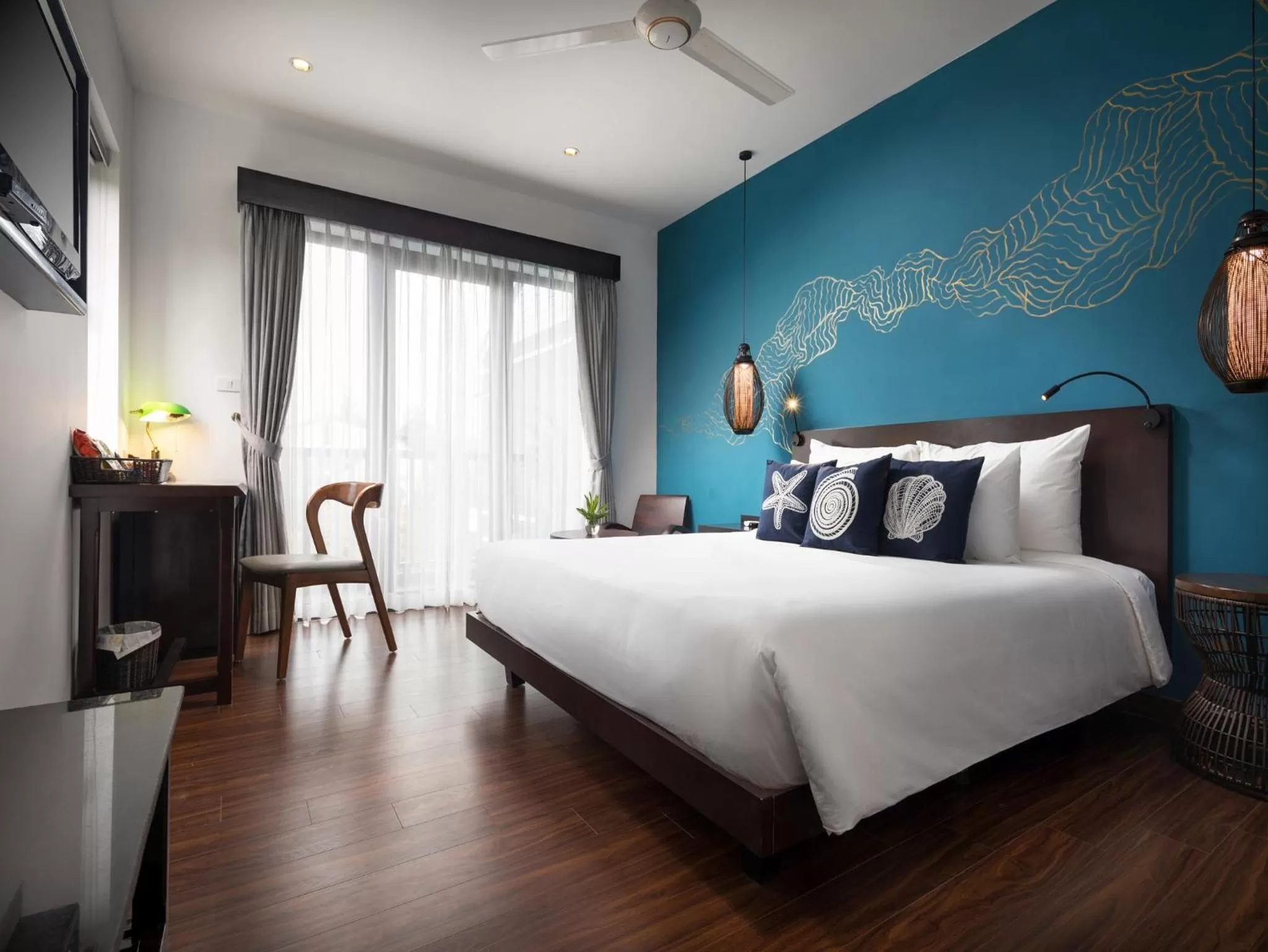 Deluxe Double or Twin Room with Pool View in The Blue Alcove Hotel