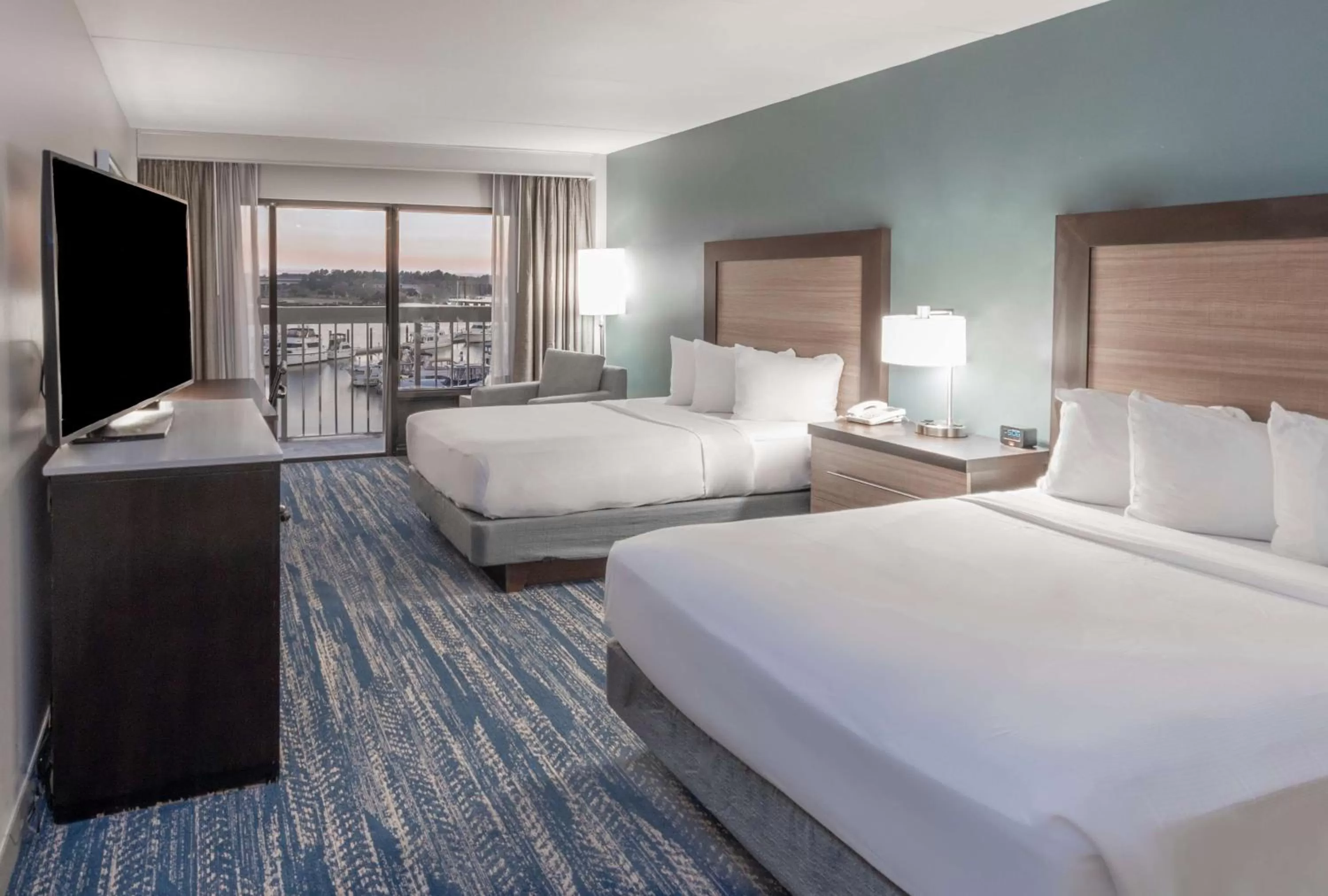 Double Suite with Two Double Beds and River View - Non-Smoking in DoubleTree by Hilton New Bern - Riverfront